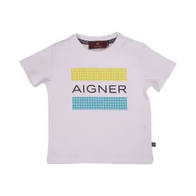 Aigner Kids Boy's White T-Shirt