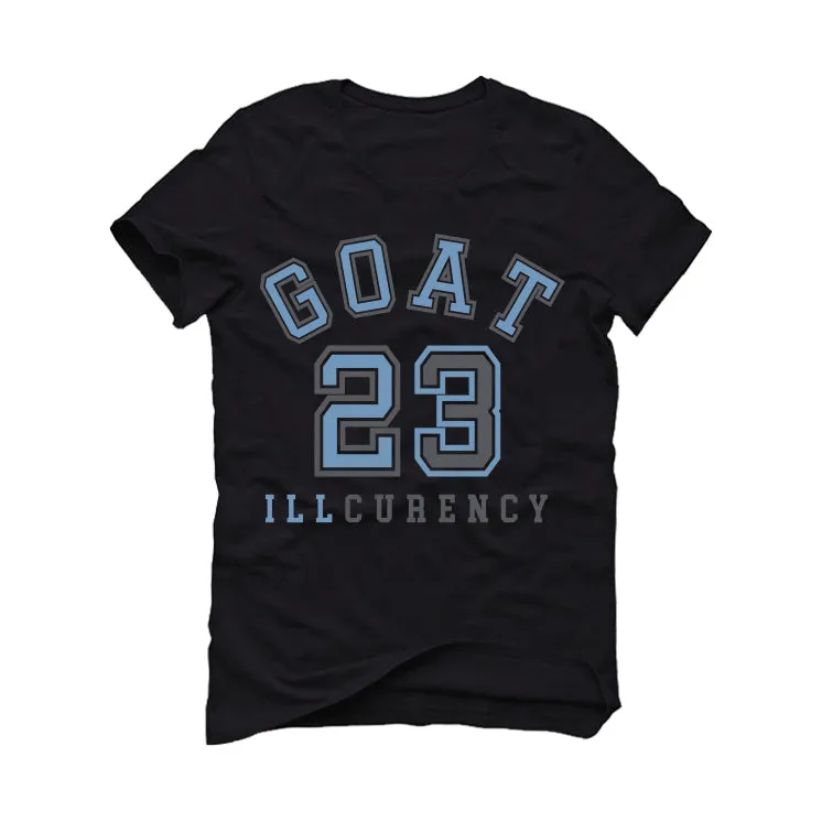 Air Jordan 7 “Chambray” | illcurrency Black T-Shirt (GOAT 23)