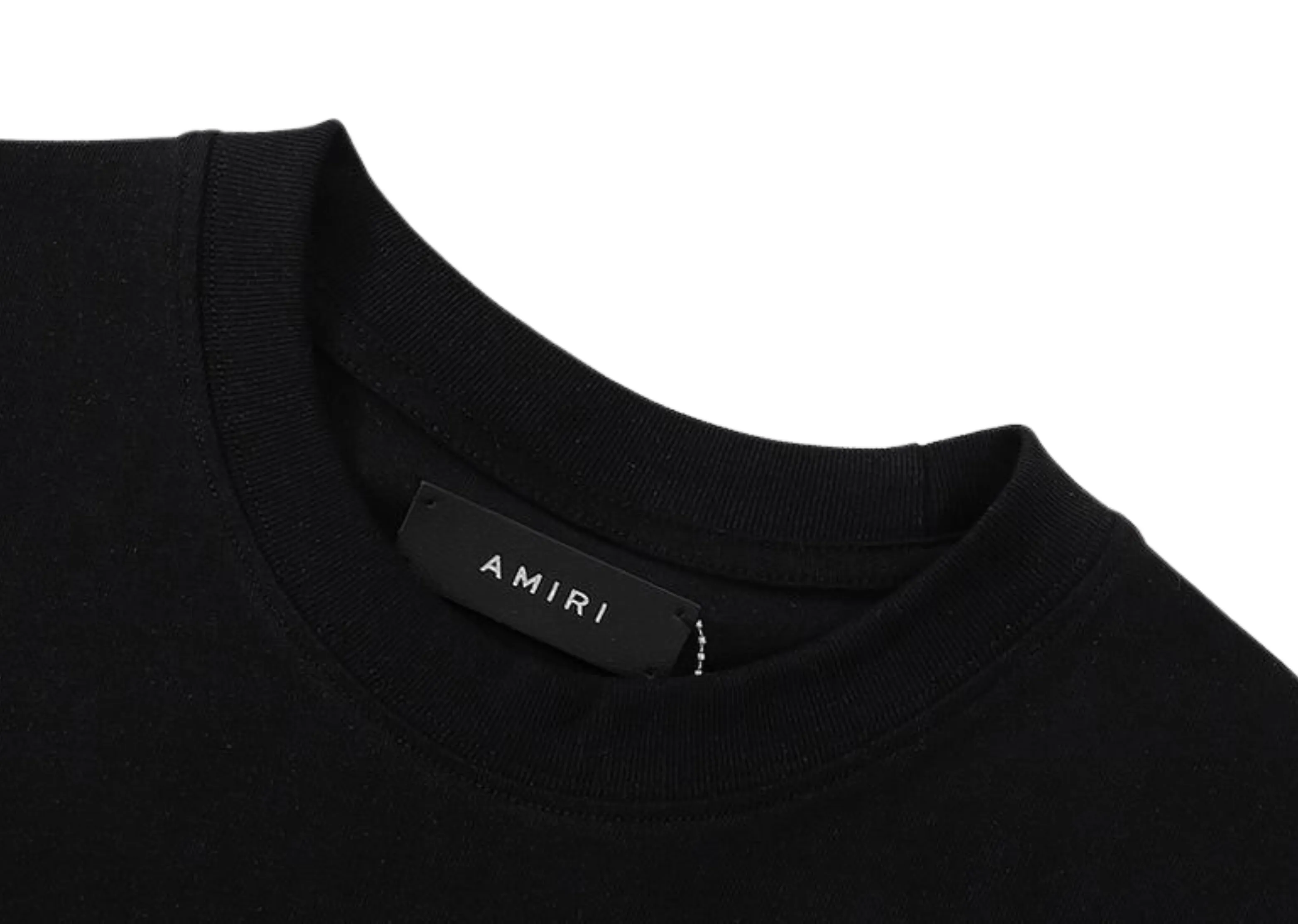 Amiri - Printed Palm Springs Logo Black T-Shirt