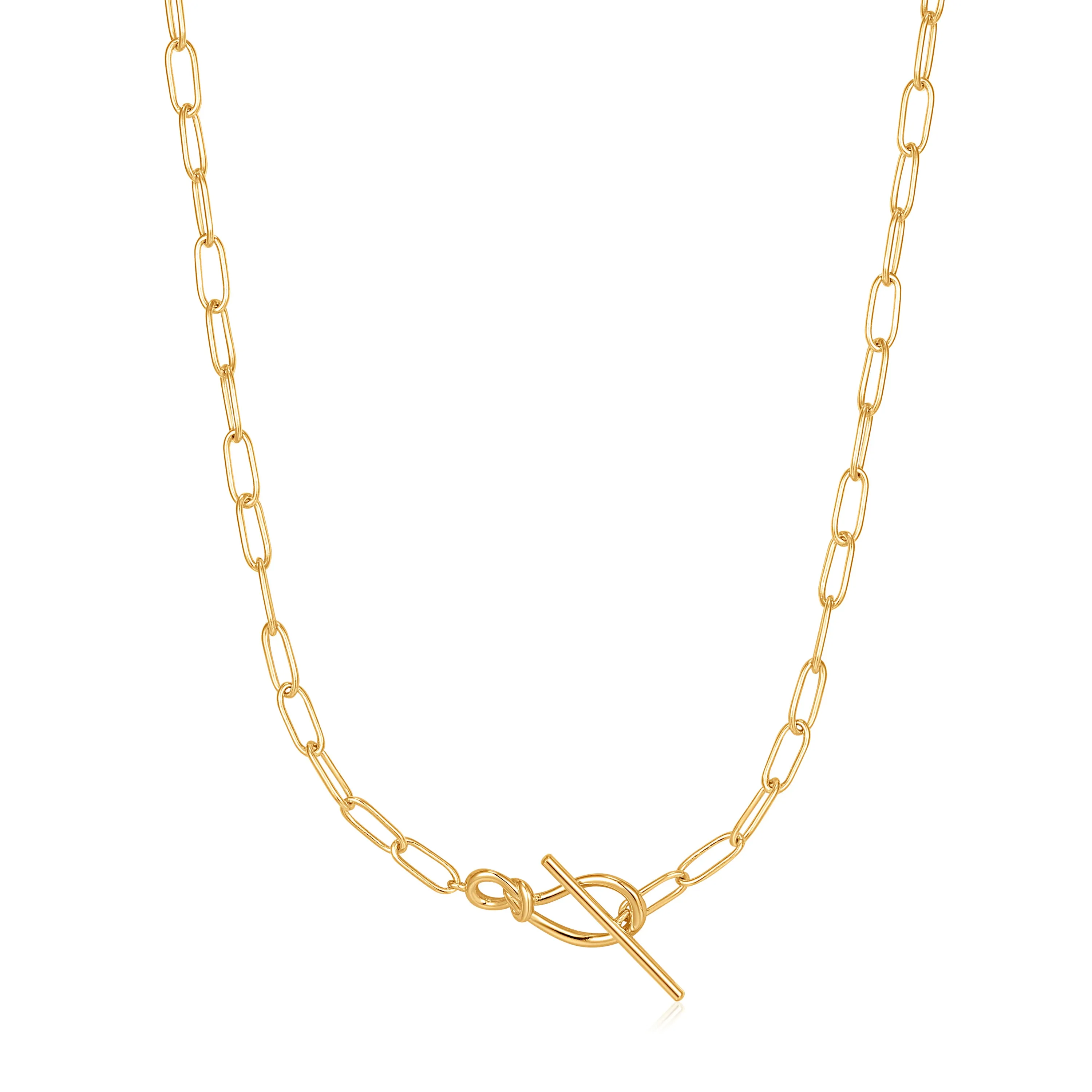 ANIA HAIE - Gold Knot T Bar Chain Necklace