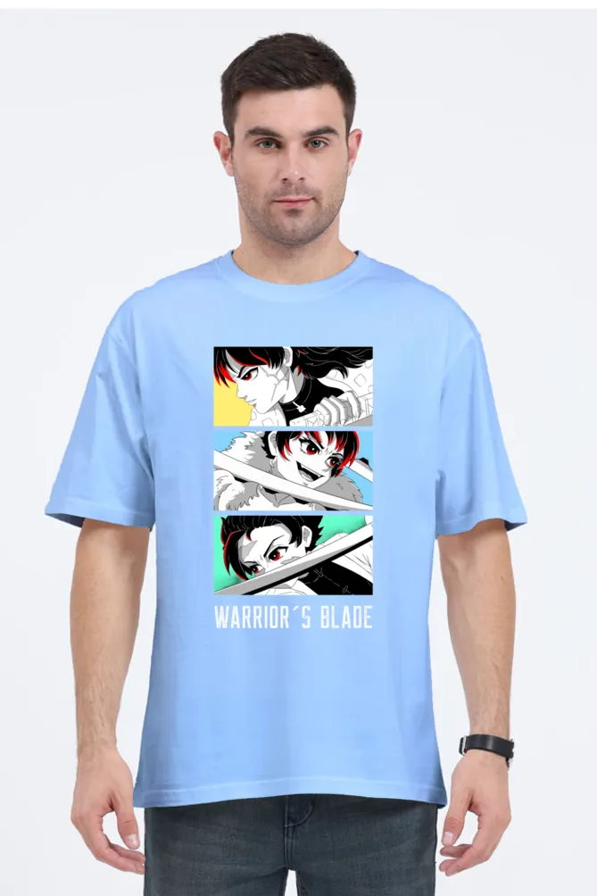 Anime Damon Slayor Printed Oversized T-shirt for Men