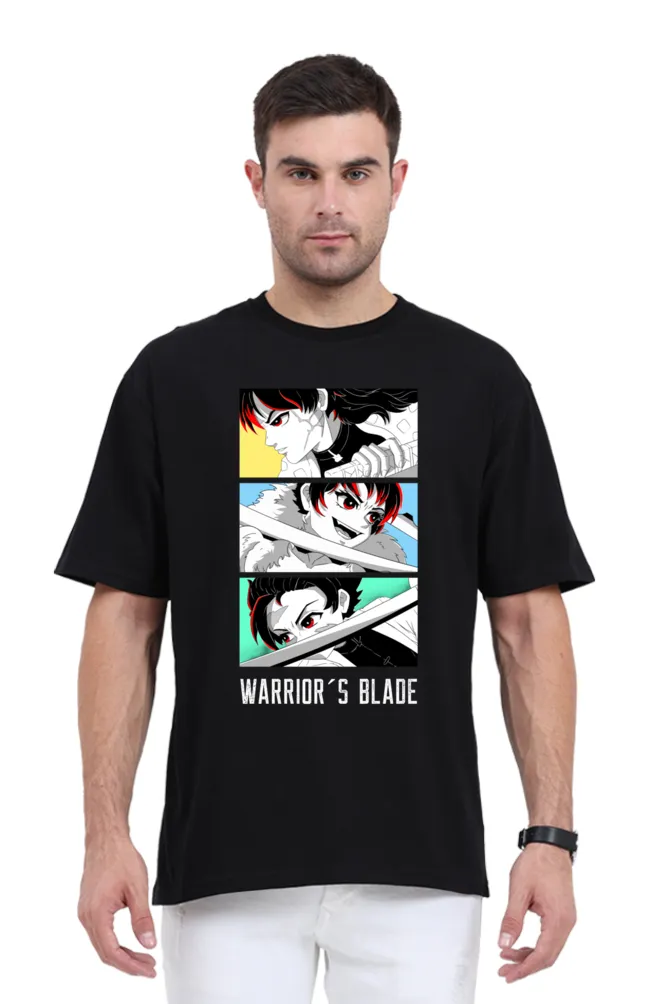 Anime Damon Slayor Printed Oversized T-shirt for Men