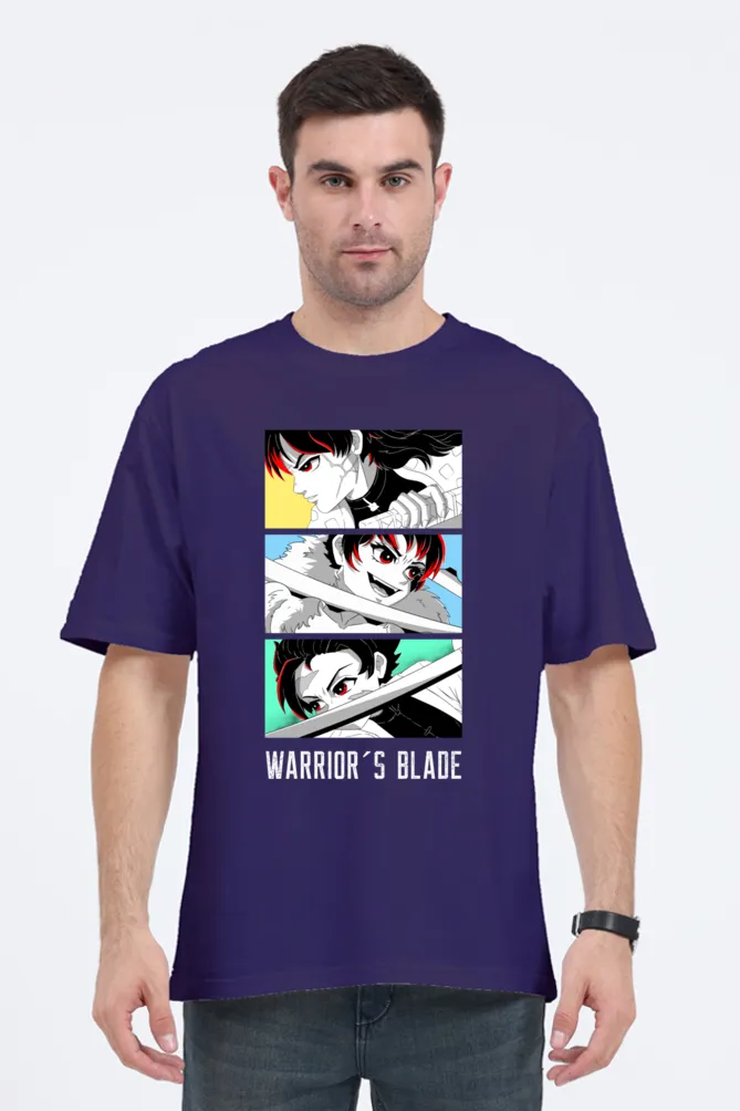 Anime Damon Slayor Printed Oversized T-shirt for Men