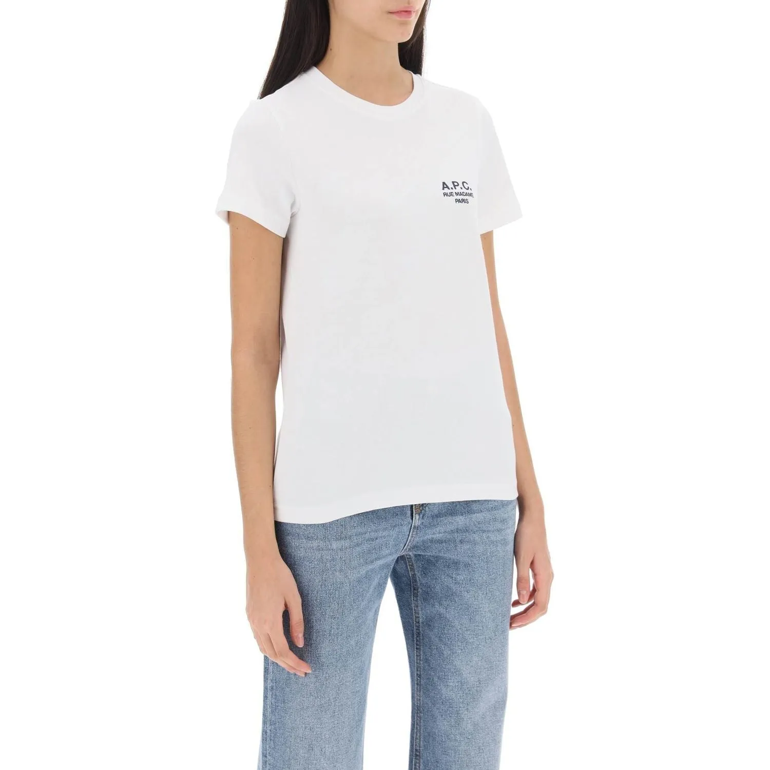 A.P.C. denise t-shirt with logo embroidery