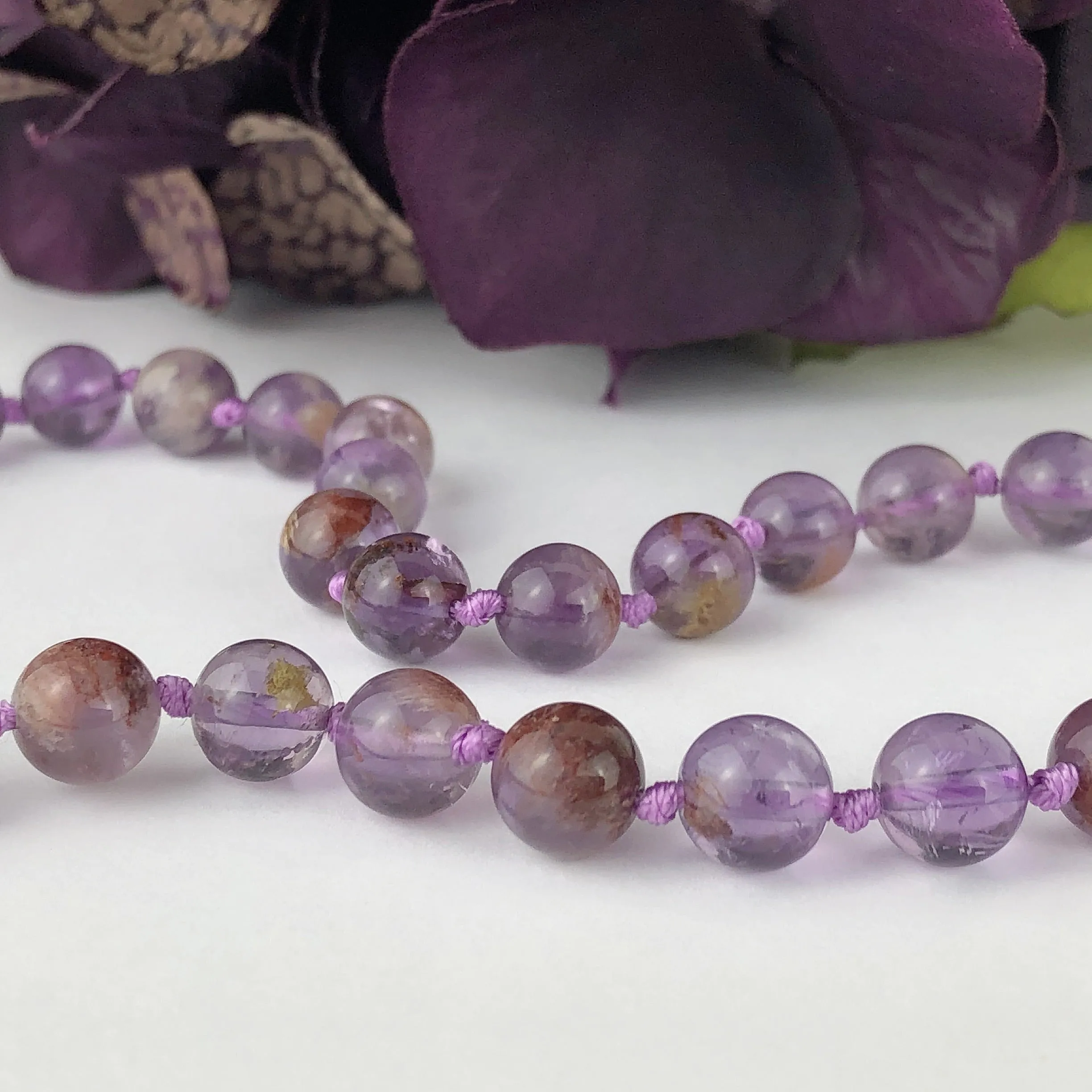 Auralite Bead Necklace - VNKL223