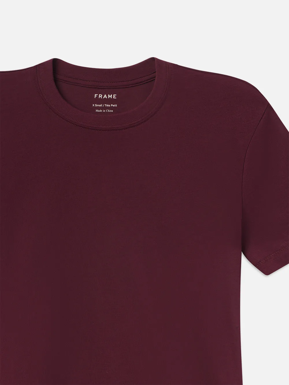 Baby Tee -- Burgundy