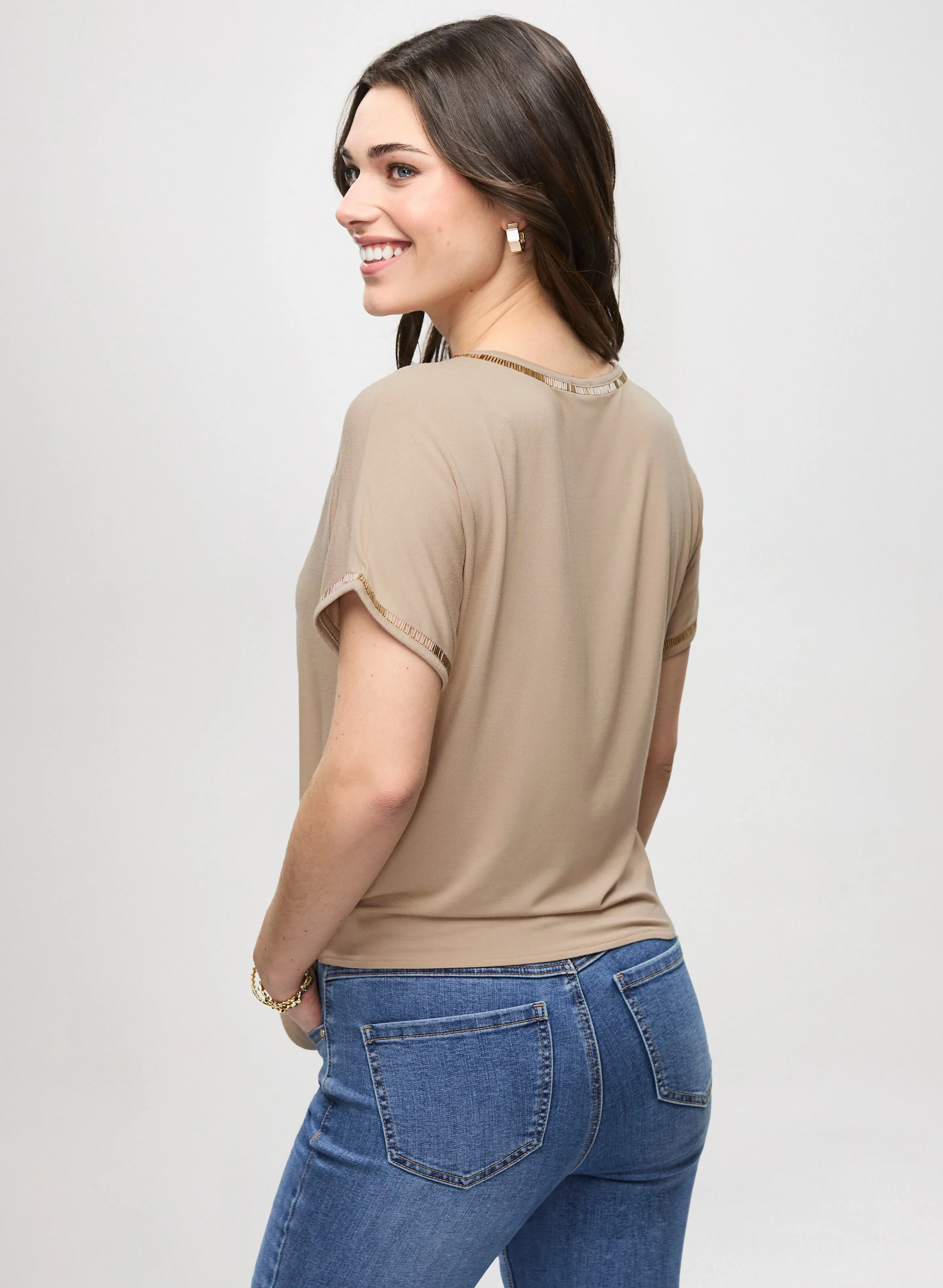 Bead Trim Tee