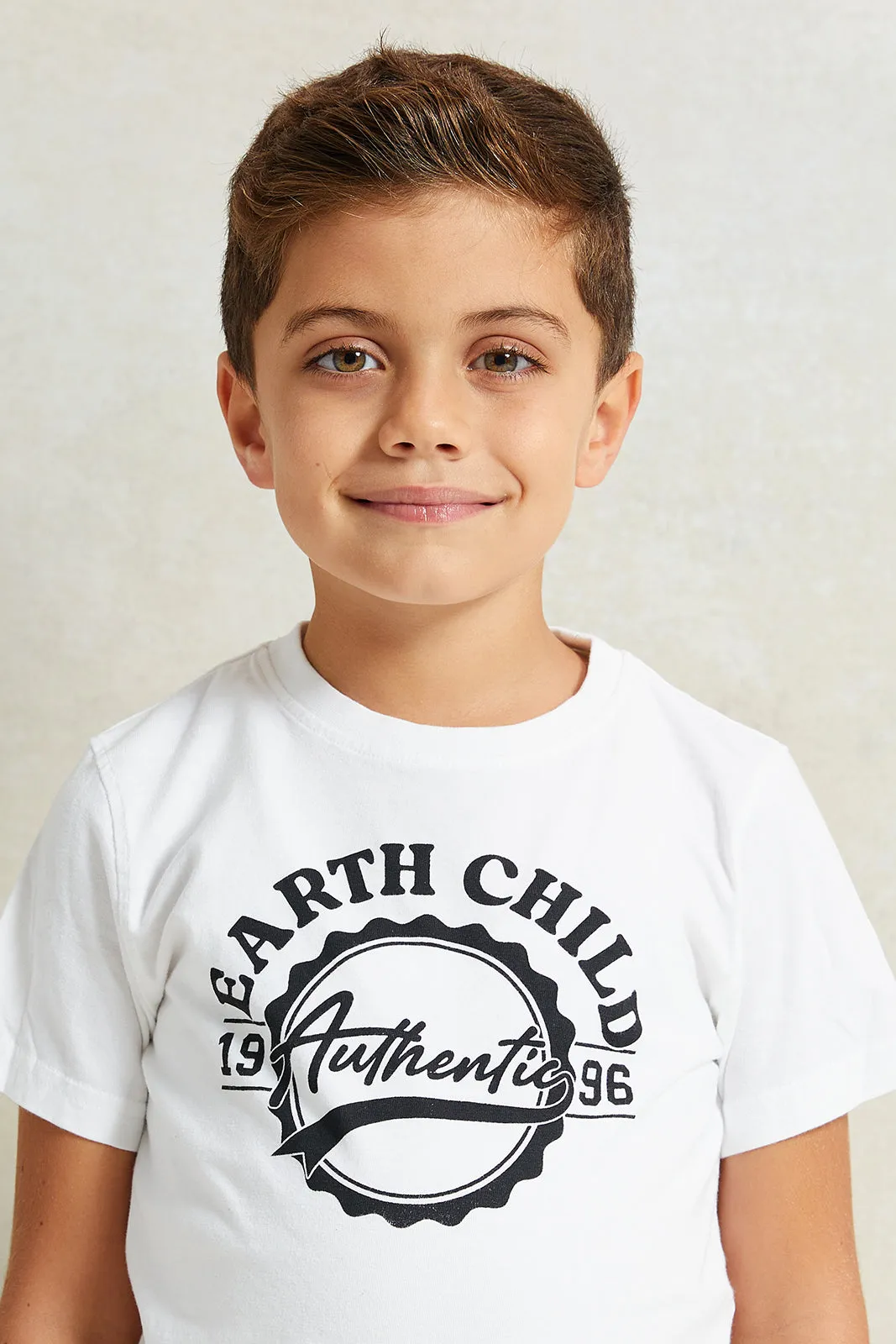 Boys Black And White Check Shirt Flannel With T-Shirt Set