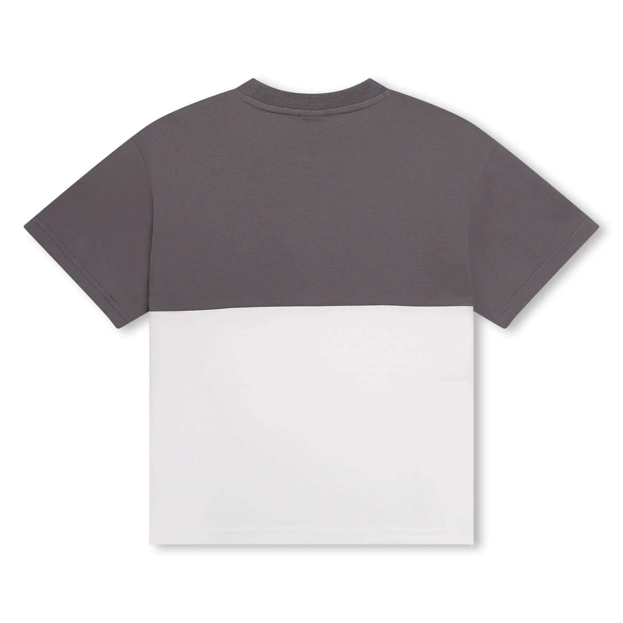 Boys Grey Block Short Sleeve T-Shirt