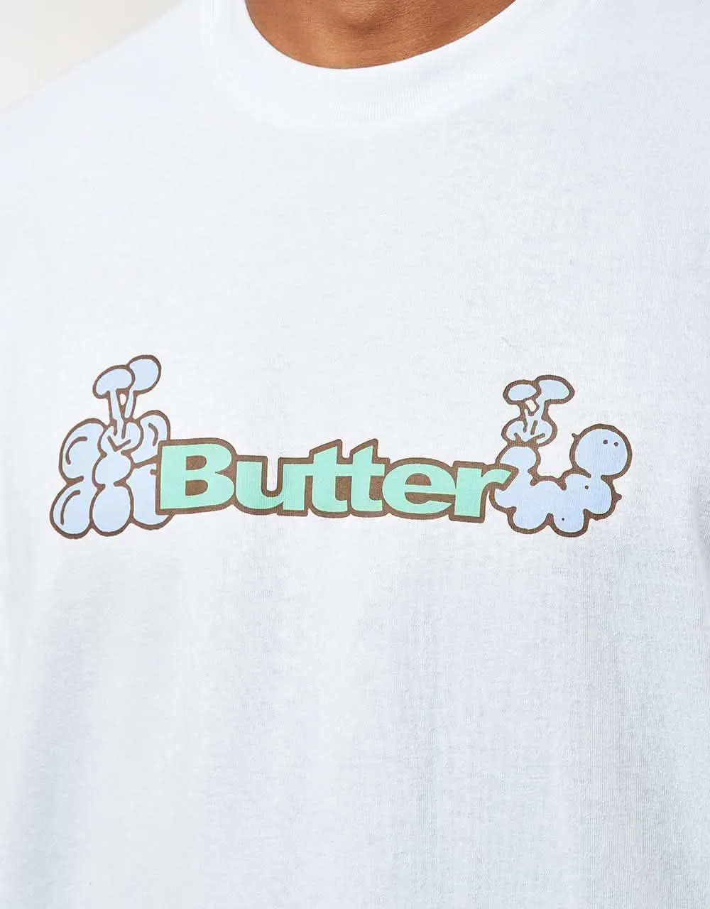 Butter Goods Bugs Logo T-Shirt - White