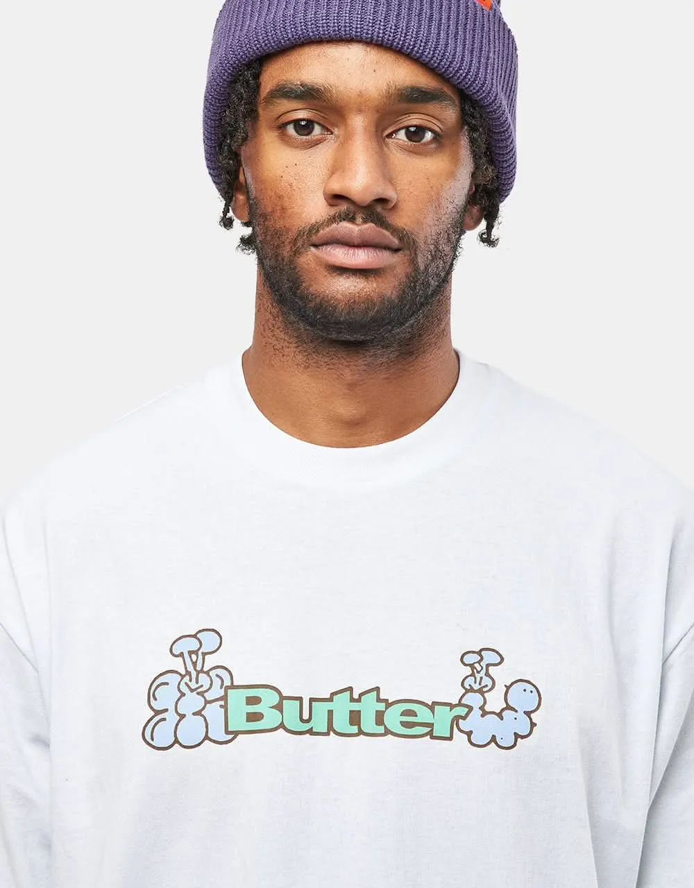 Butter Goods Bugs Logo T-Shirt - White