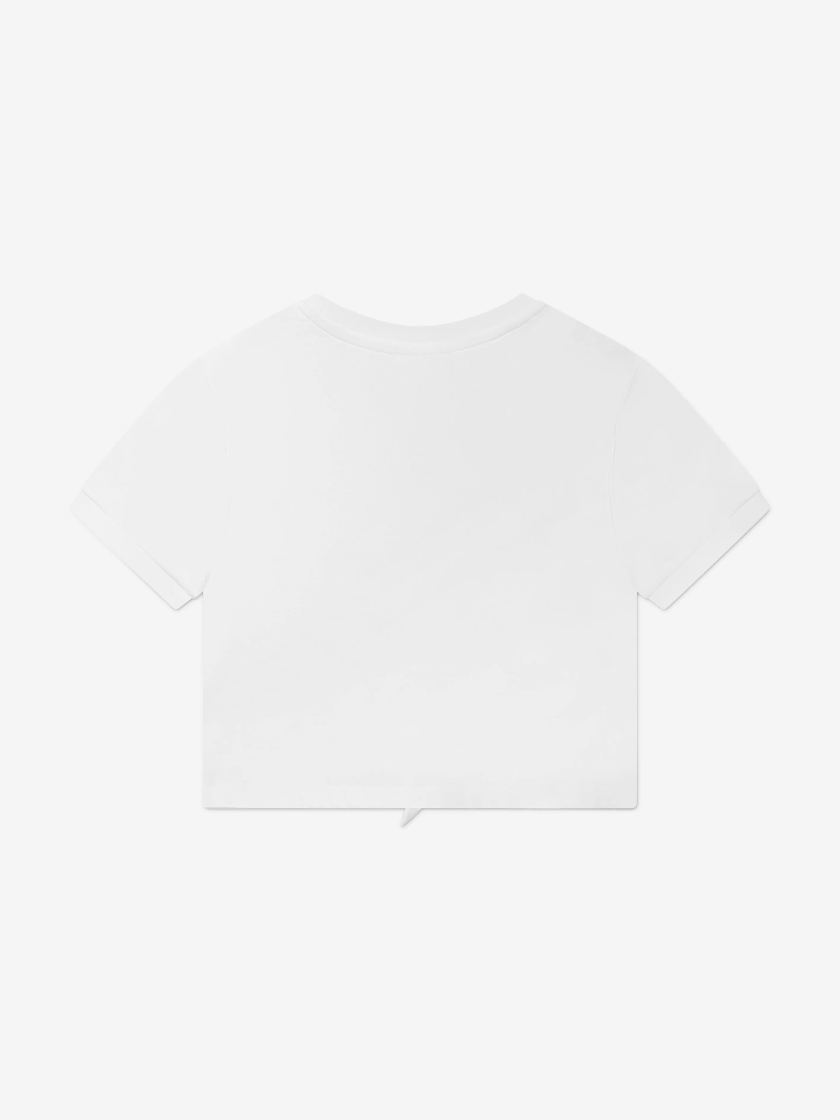 Dolce & Gabbana Girls Tie Front T-Shirt in White