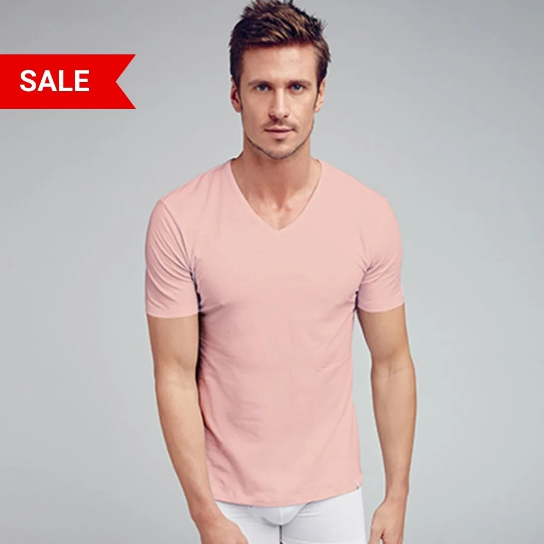 Elance Combed Cotton-Rich Cruiser V-Neck T-Shirt.