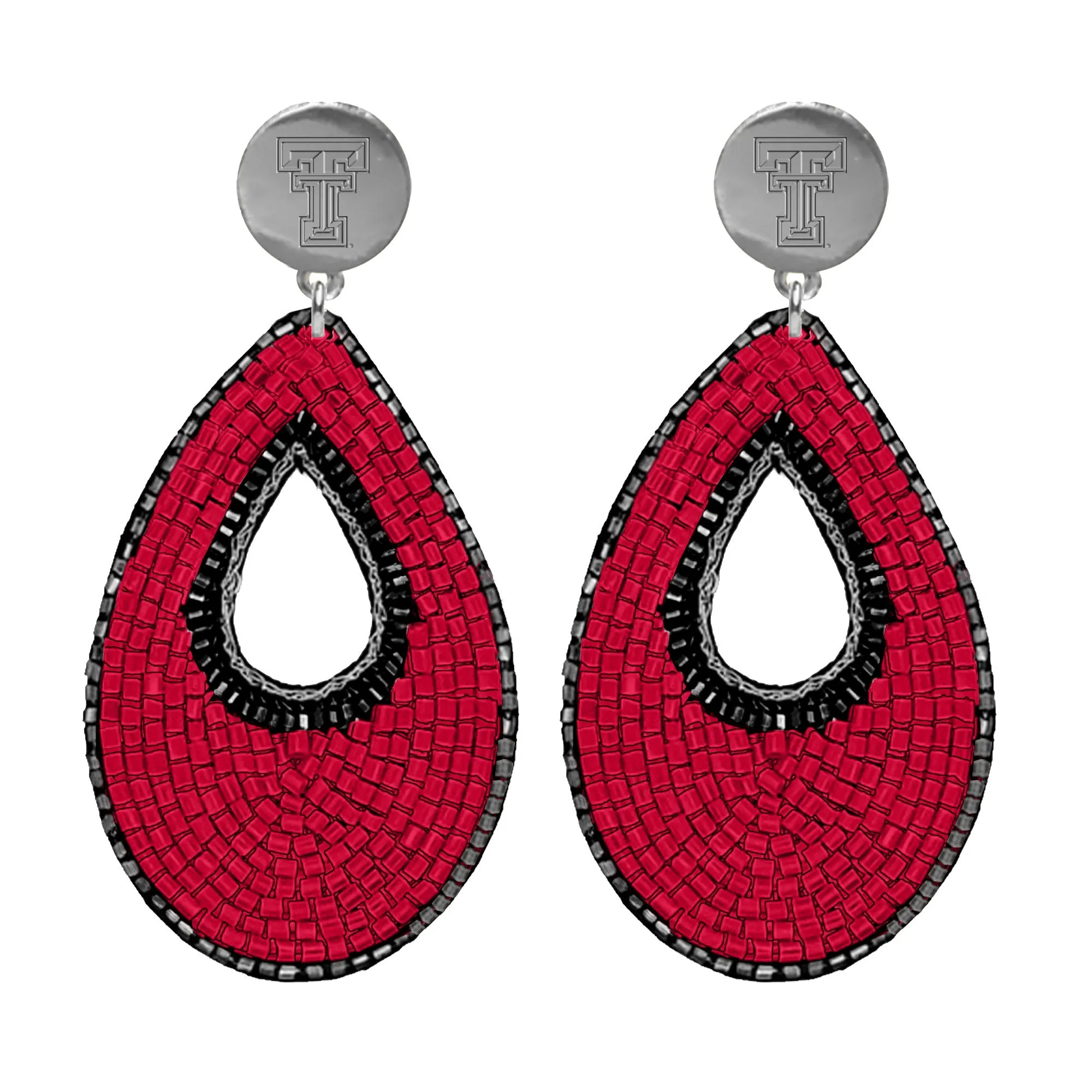 Emerson Street Double T Beaded Teardrop Earrings