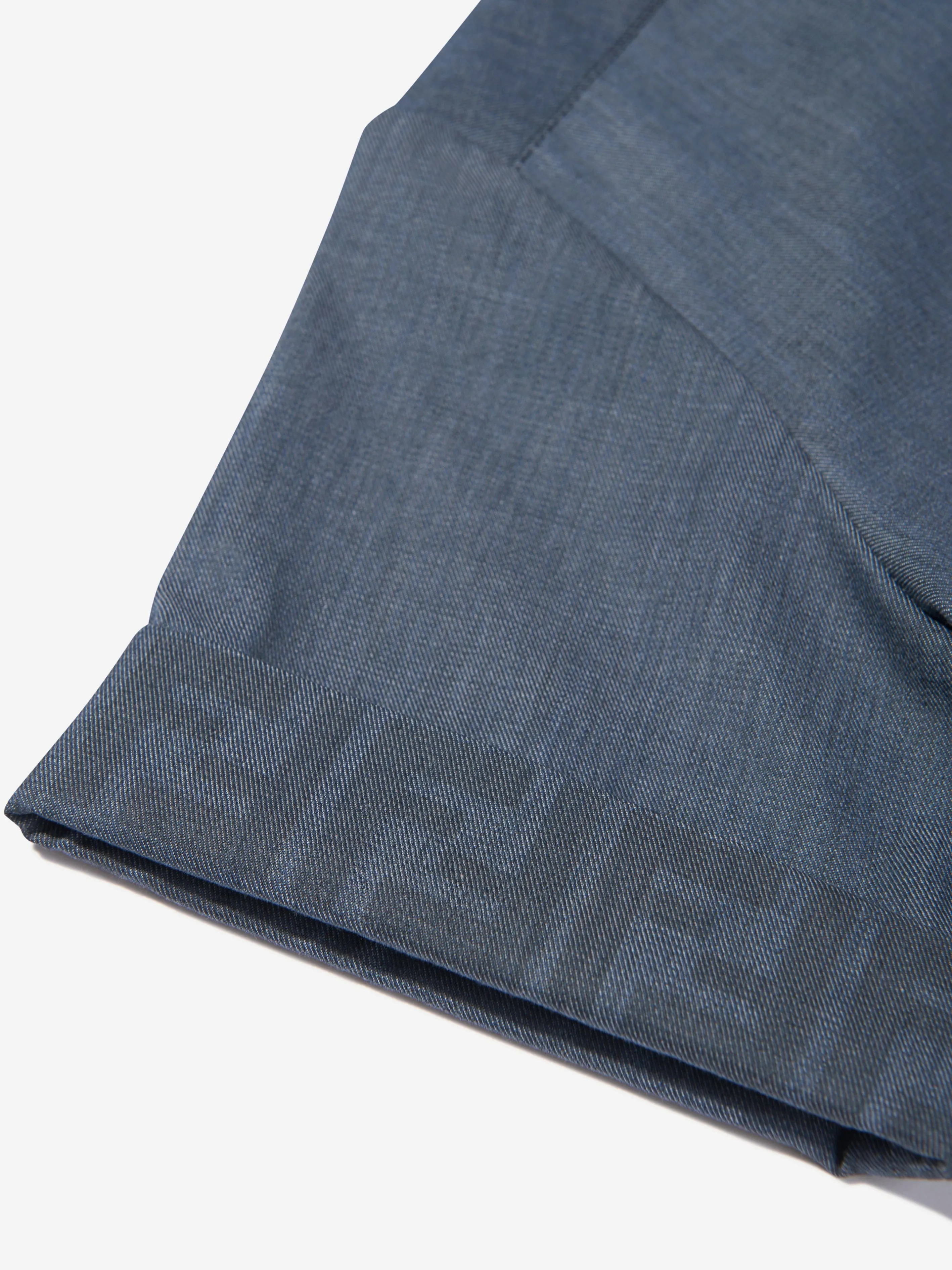 Fendi Boys Chambray Pocket Shirt in Blue