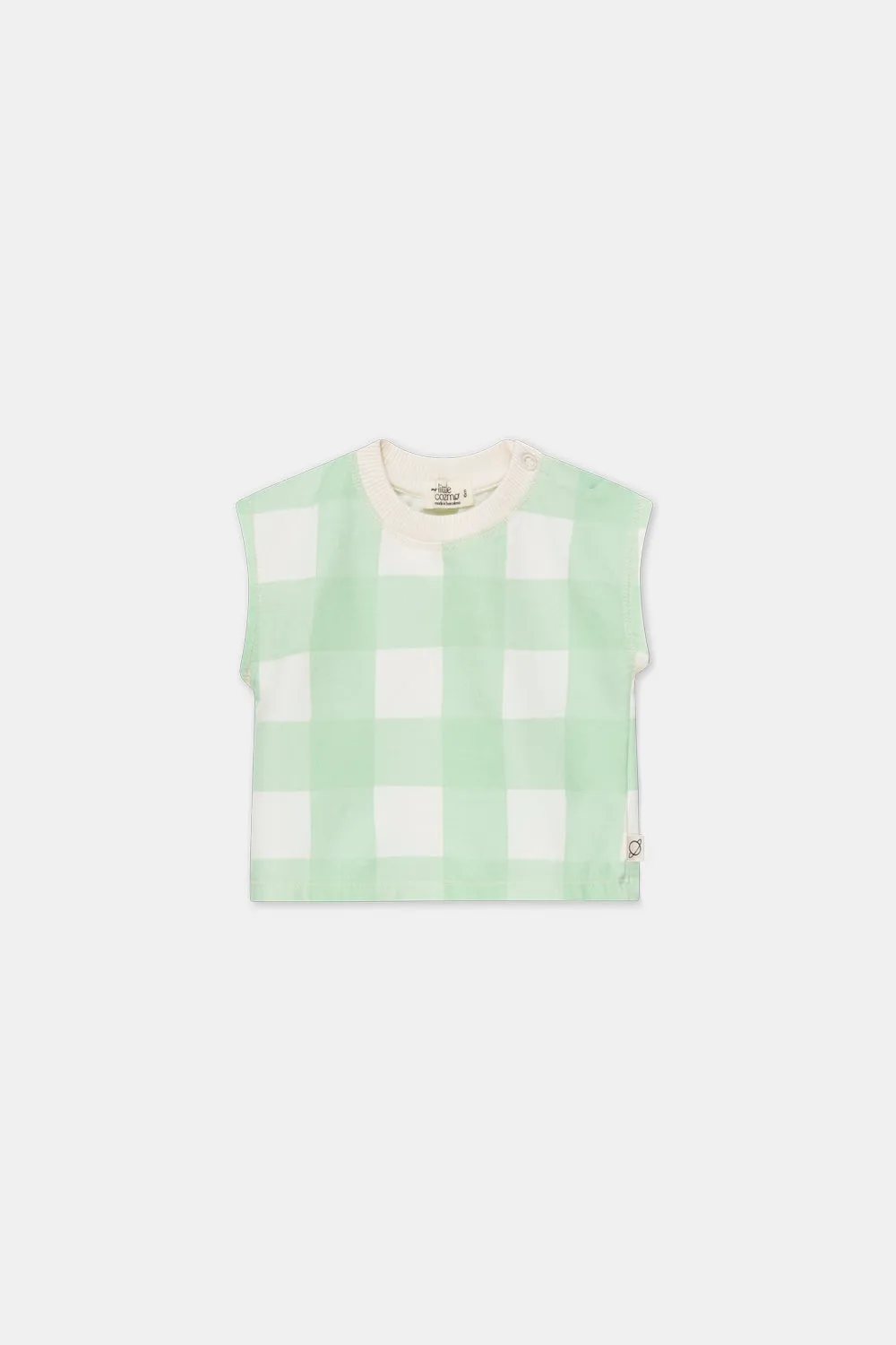 Fleece Gingham Baby T-shirt