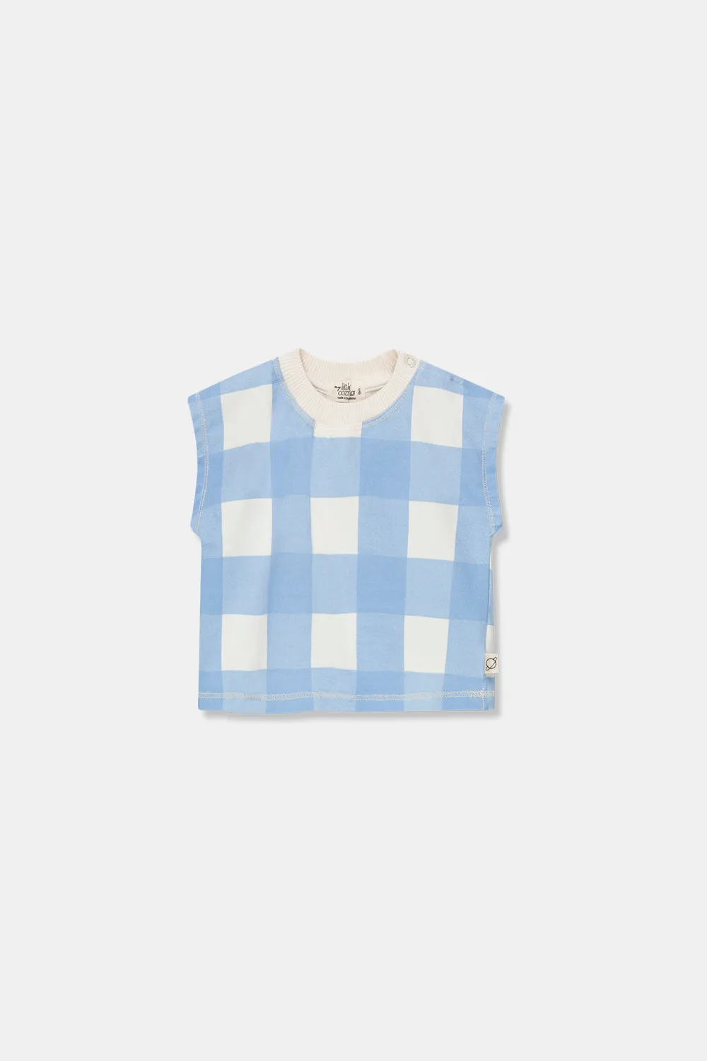 Fleece Gingham Baby T-shirt