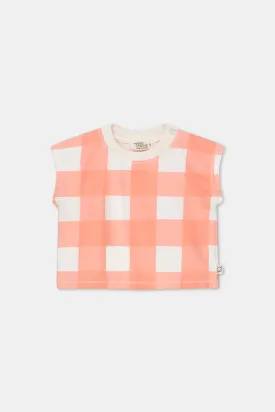 Fleece Gingham Baby T-shirt