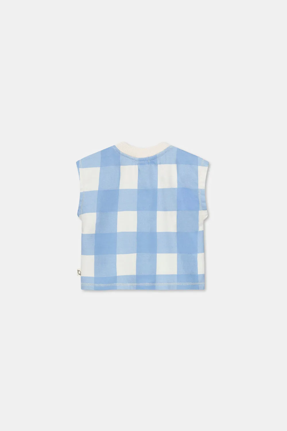 Fleece Gingham Baby T-shirt