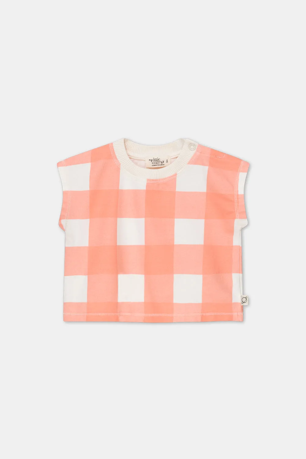 Fleece Gingham Baby T-shirt