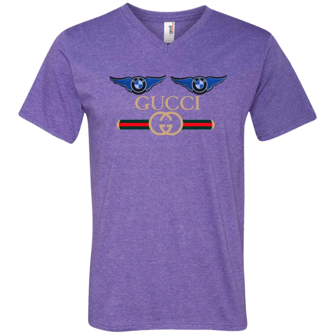 Gucci Bmw Trending T-shirt Men V-Neck T-Shirt