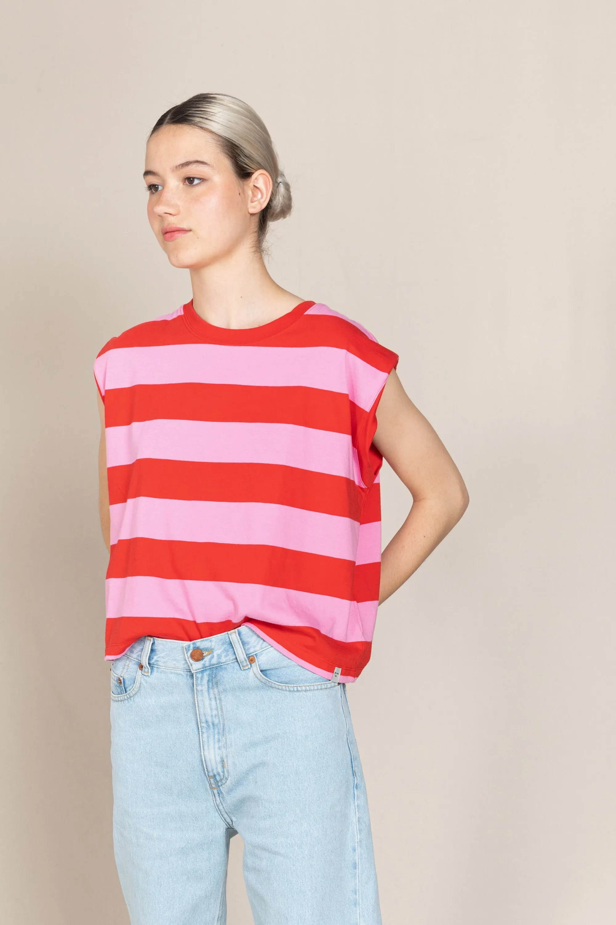 HANA Watermelon Stripes - Sleeveless T-shirt