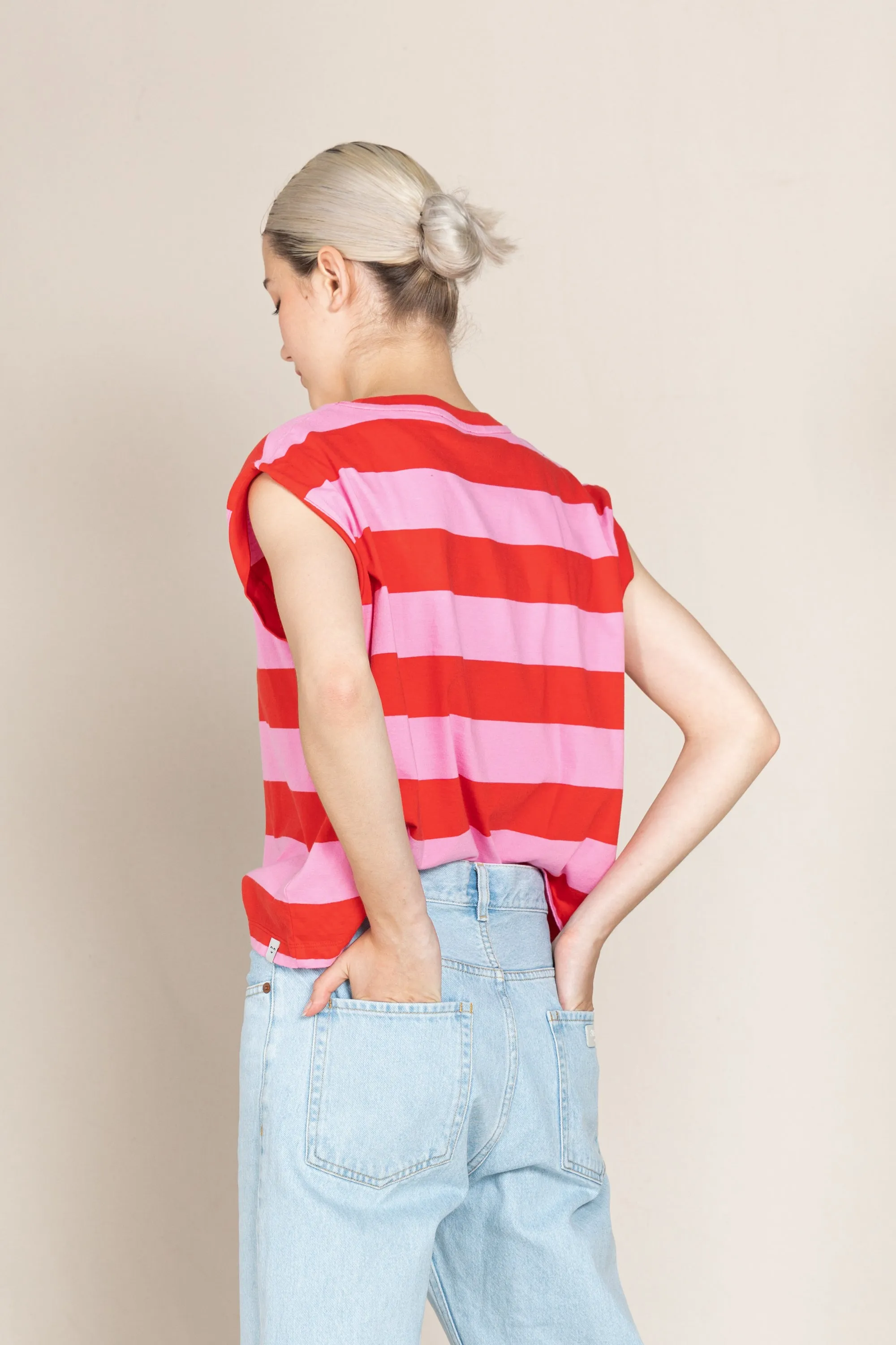 HANA Watermelon Stripes - Sleeveless T-shirt