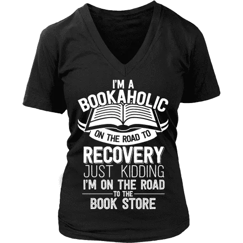 I'm a Bookaholic V-neck