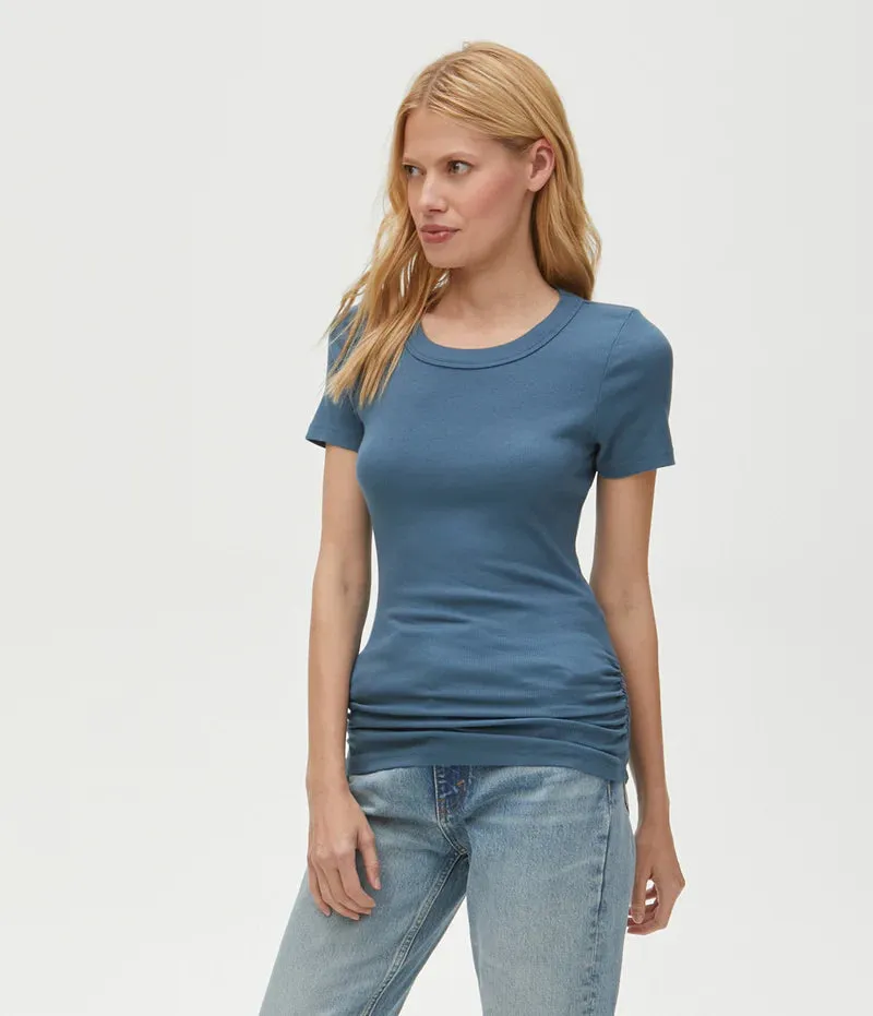 Jolie Ribbed Top with Ruching