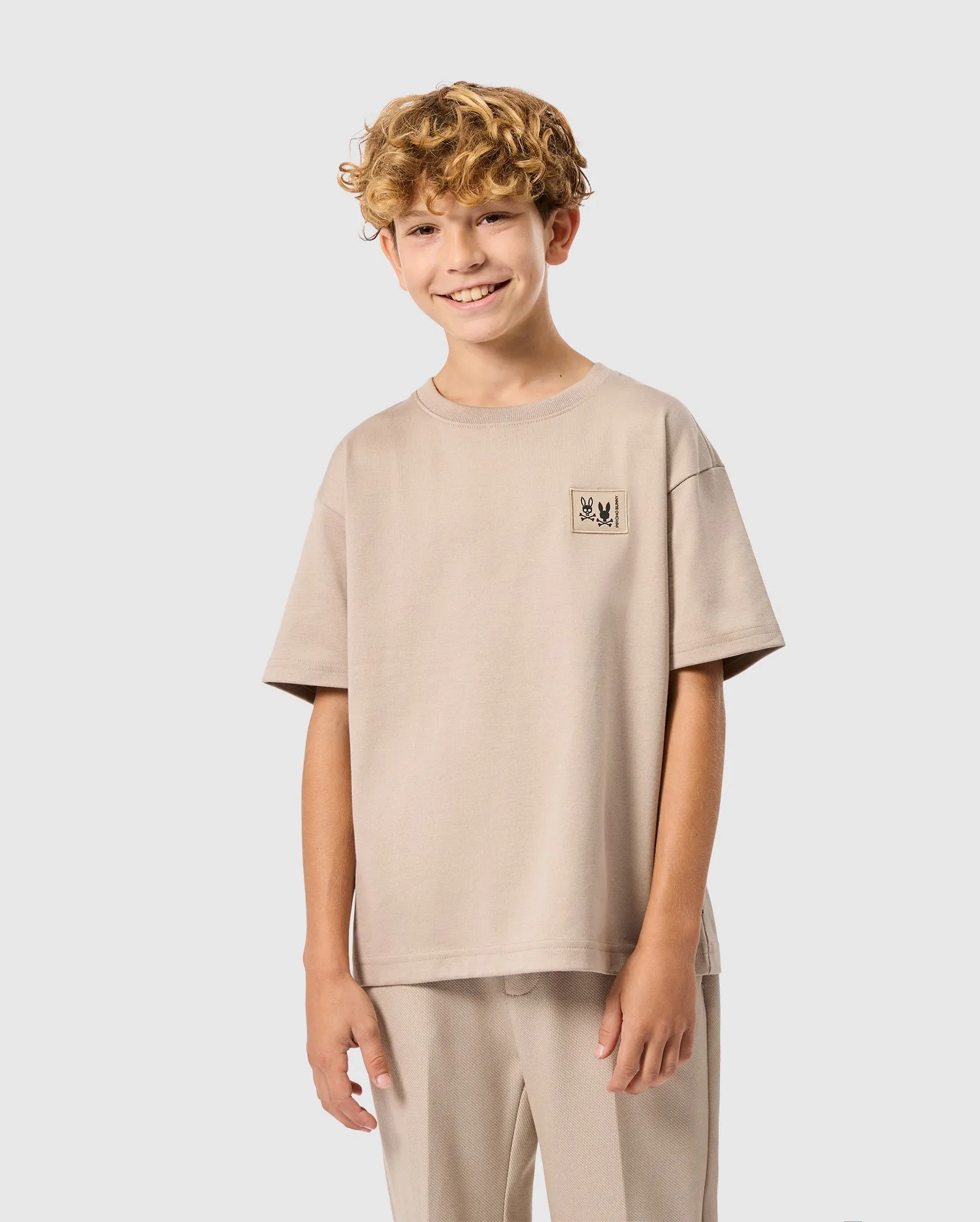 KIDS MONROE HEAVY WEIGHT RELAXED FIT TEE - B0U910D200