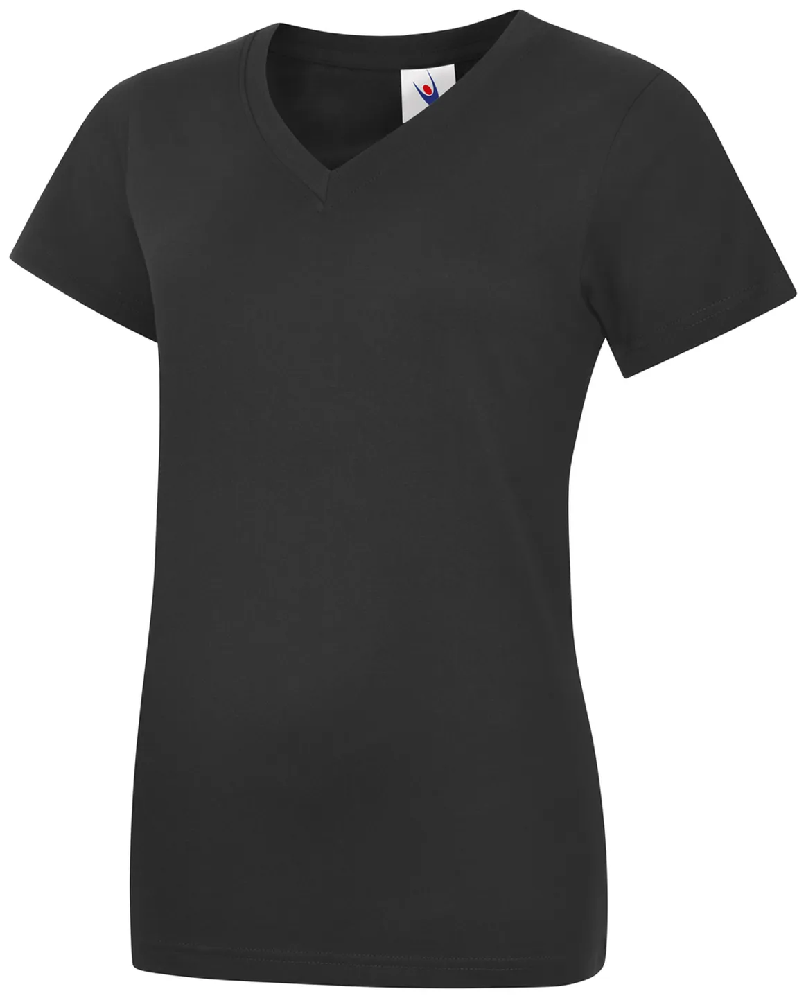 Ladies Classic V-Neck T-Shirt | Black