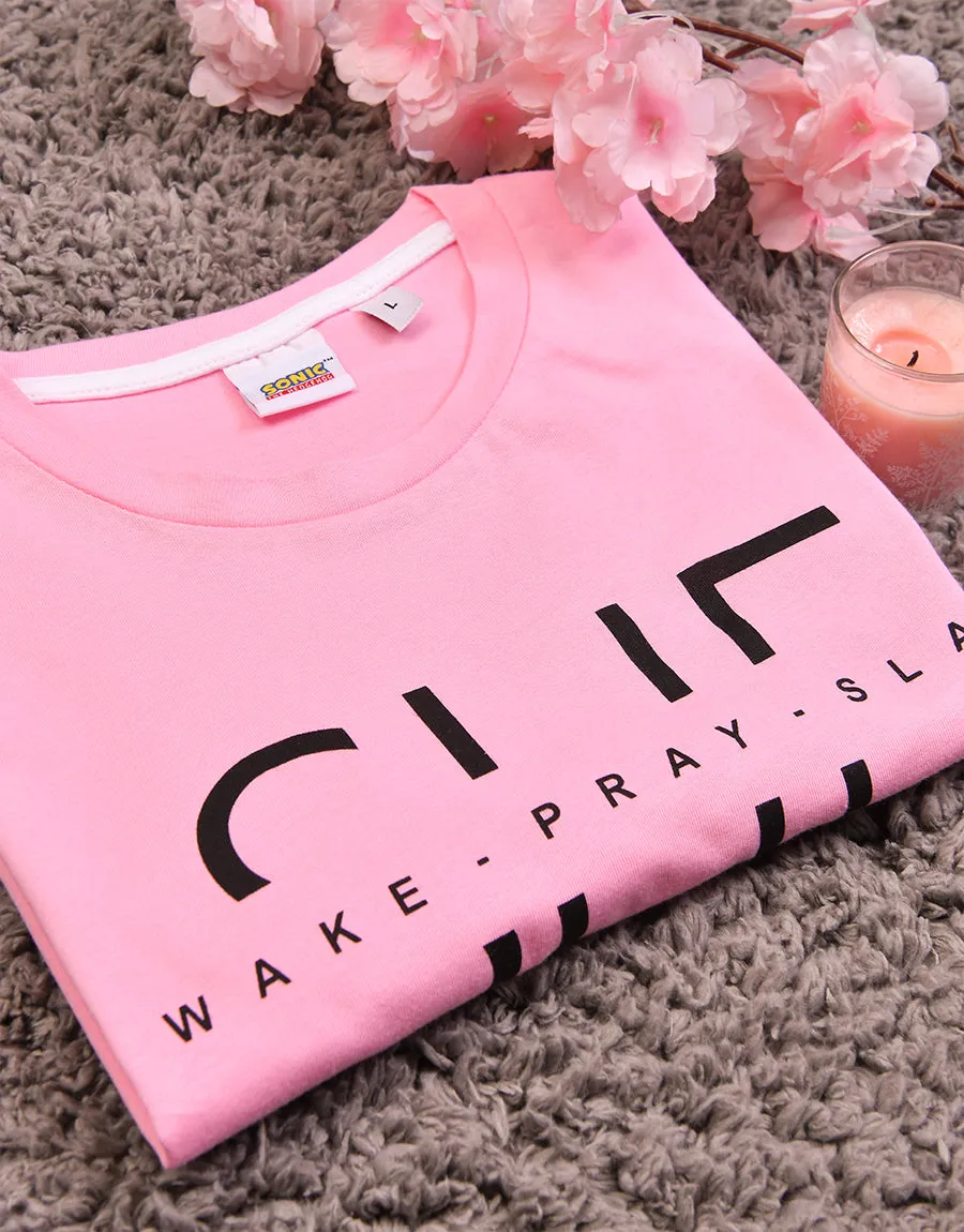 Ladies Printed T-Shirt - Pink