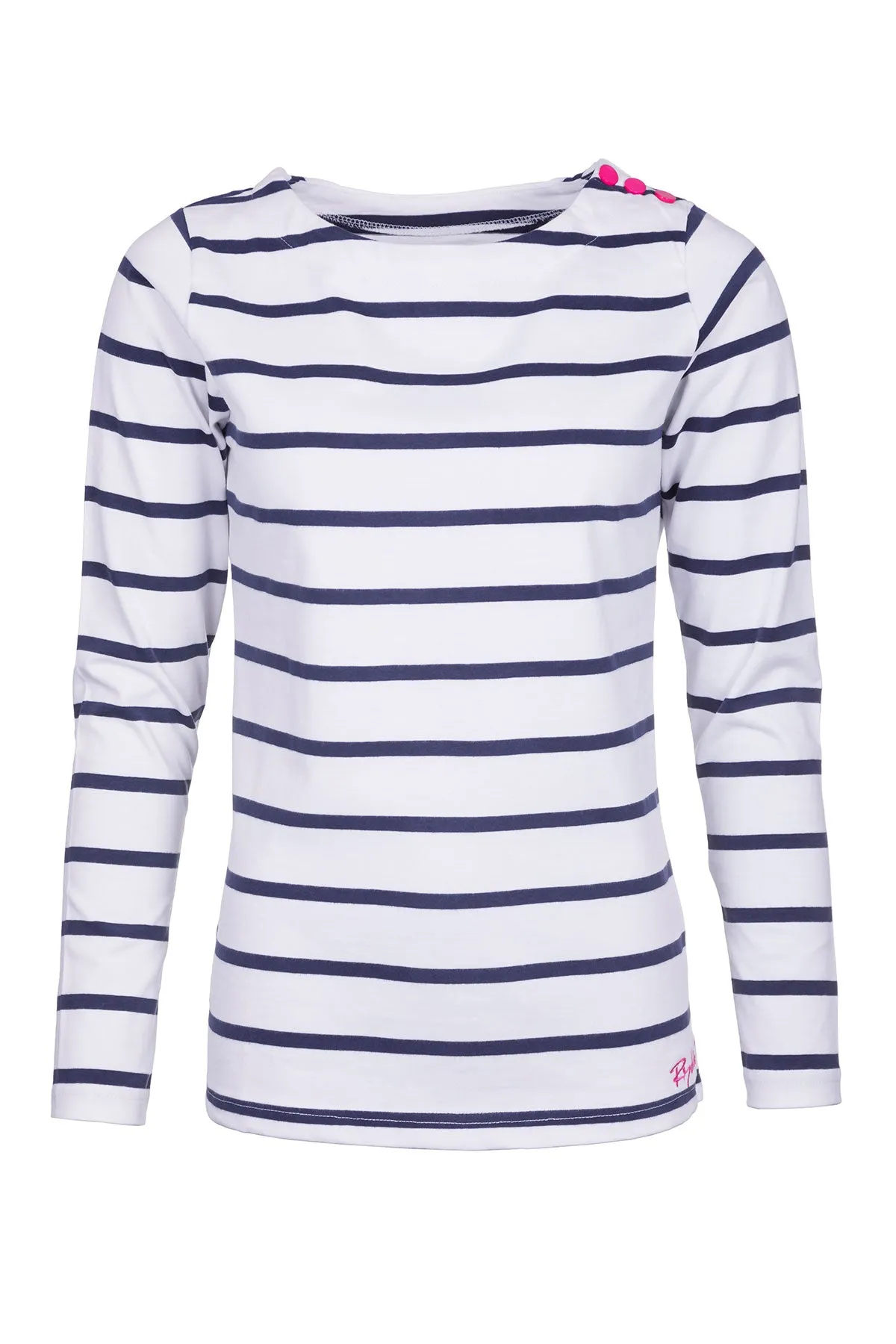 Ladies Striped Long Sleeve Top - Haxby