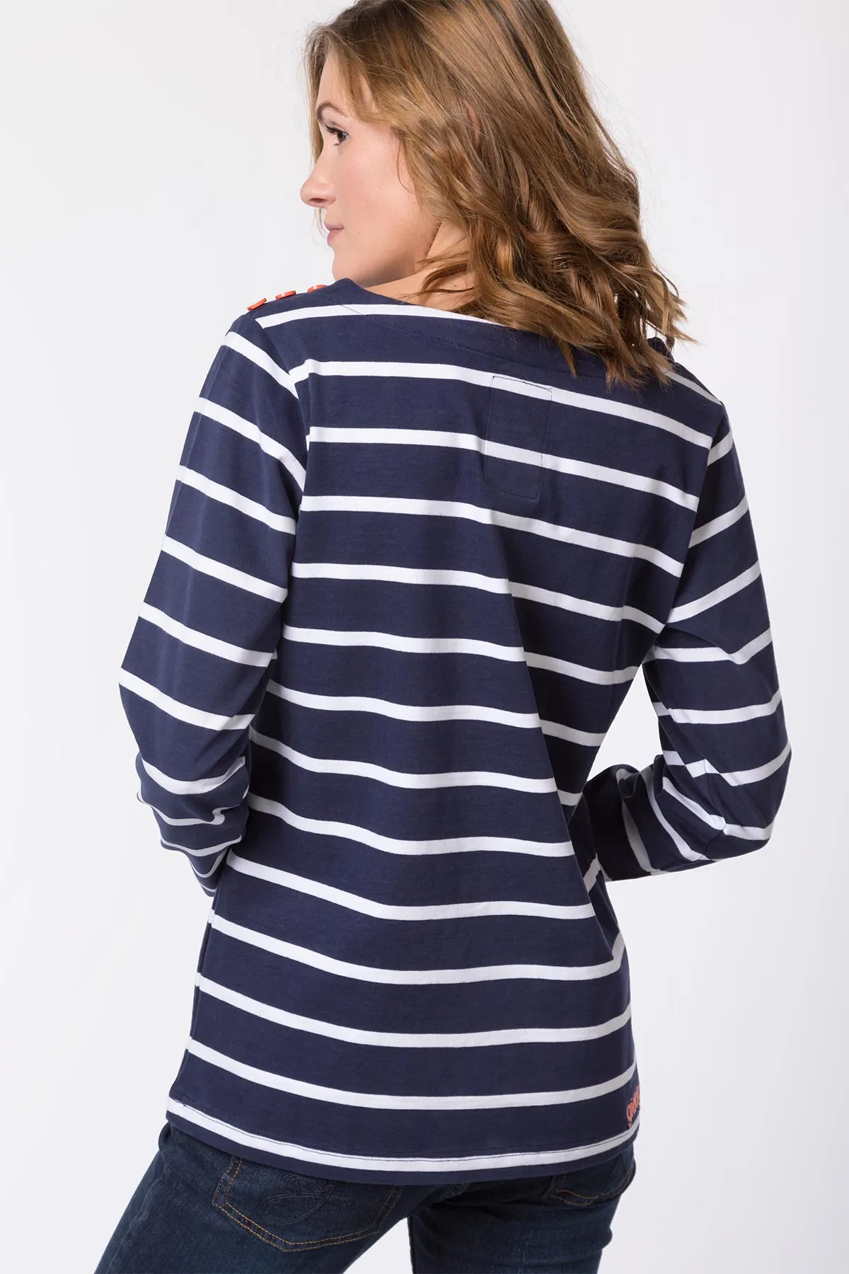 Ladies Striped Long Sleeve Top - Haxby