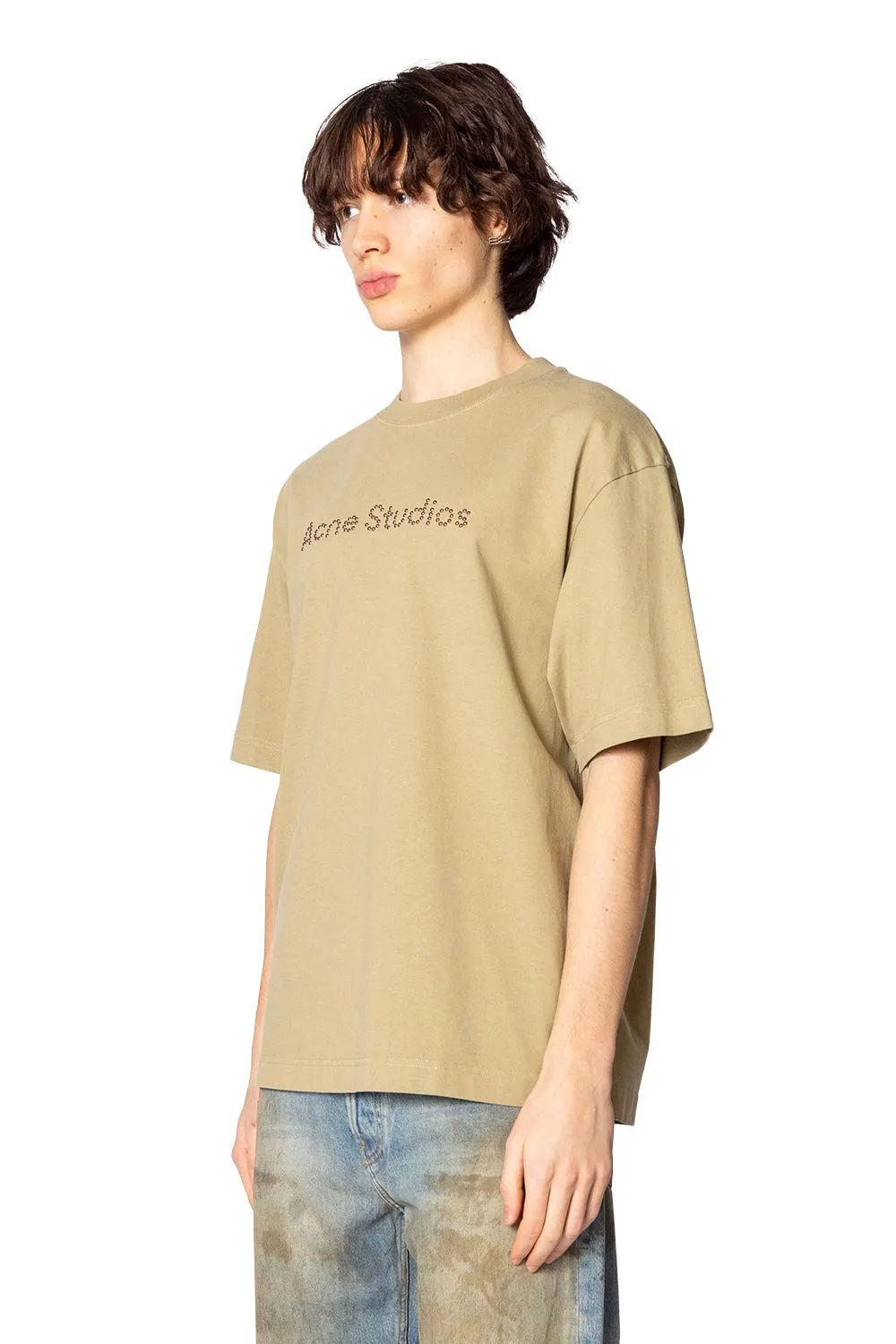 LOGO T-SHIRT - RELAXED FIT SAND BEIGE