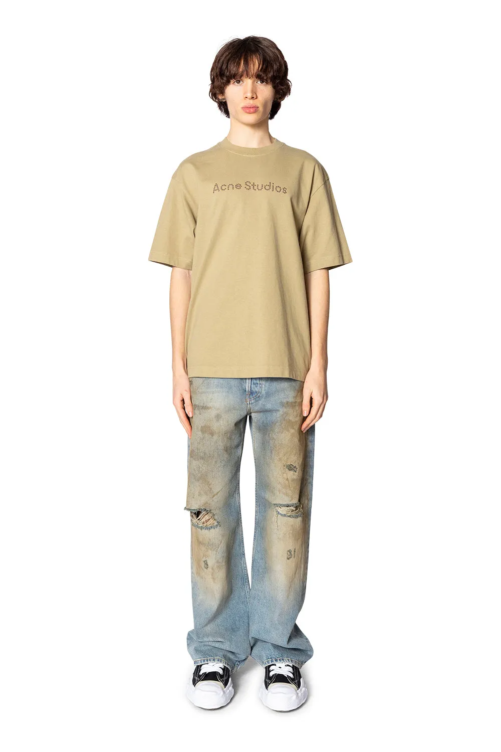 LOGO T-SHIRT - RELAXED FIT SAND BEIGE