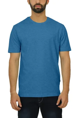 Men's Round Neck T-shirt - Indigo Heather