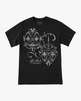 Mister Cartoon Balance Clowns Tee - Black