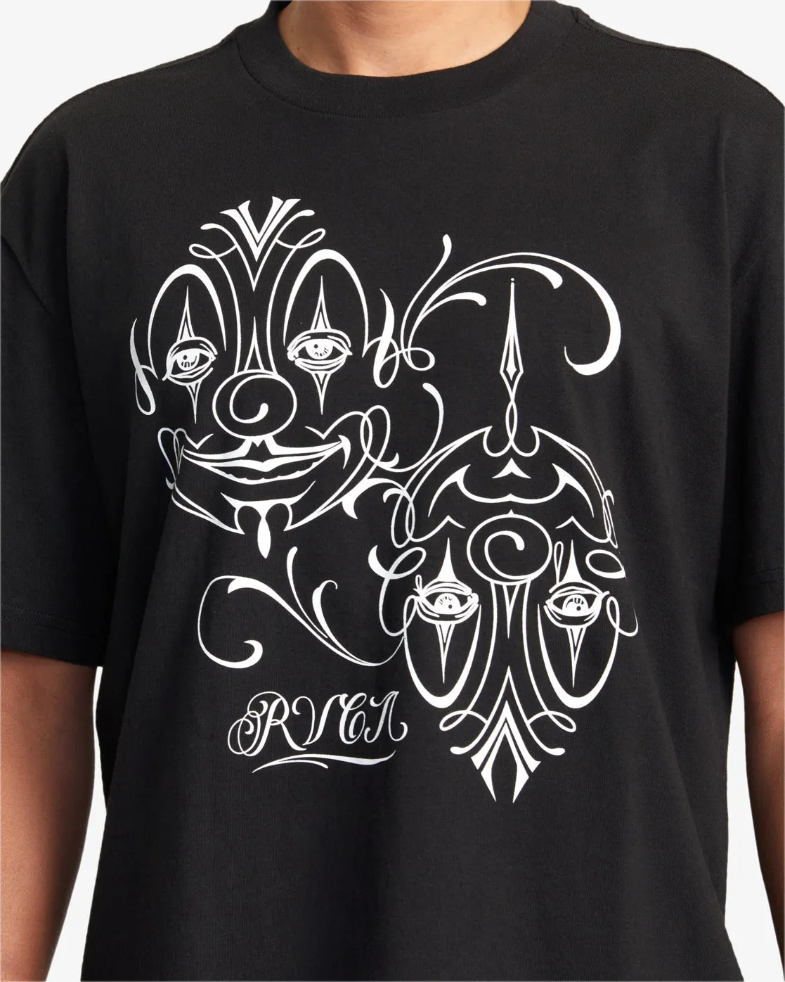 Mister Cartoon Balance Clowns Tee - Black