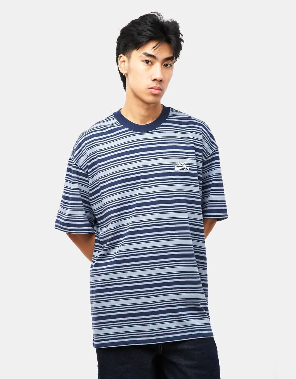 Nike SB Striped T-Shirt - Ashen Slate