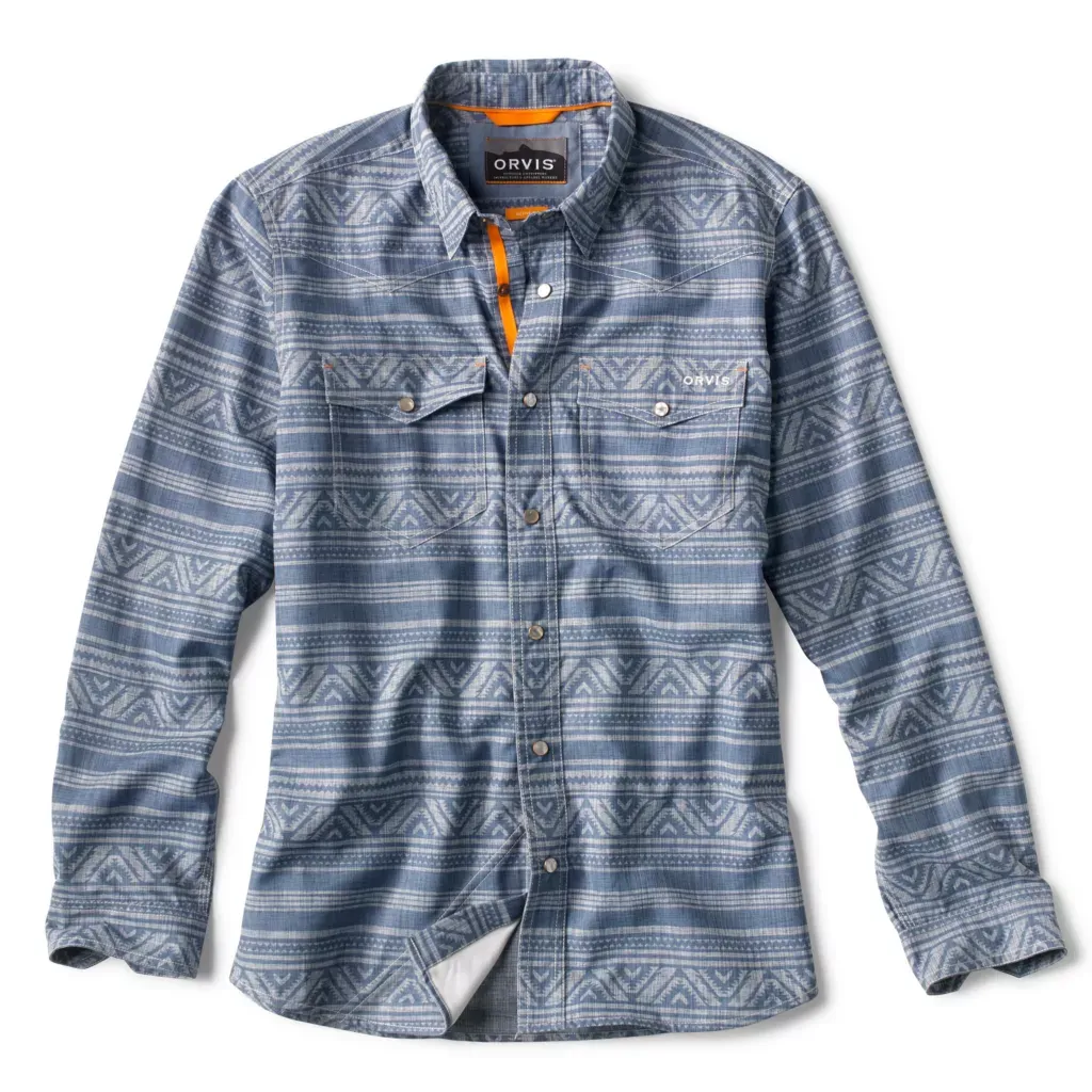 Orvis LS Tech Chambray Western Shirt