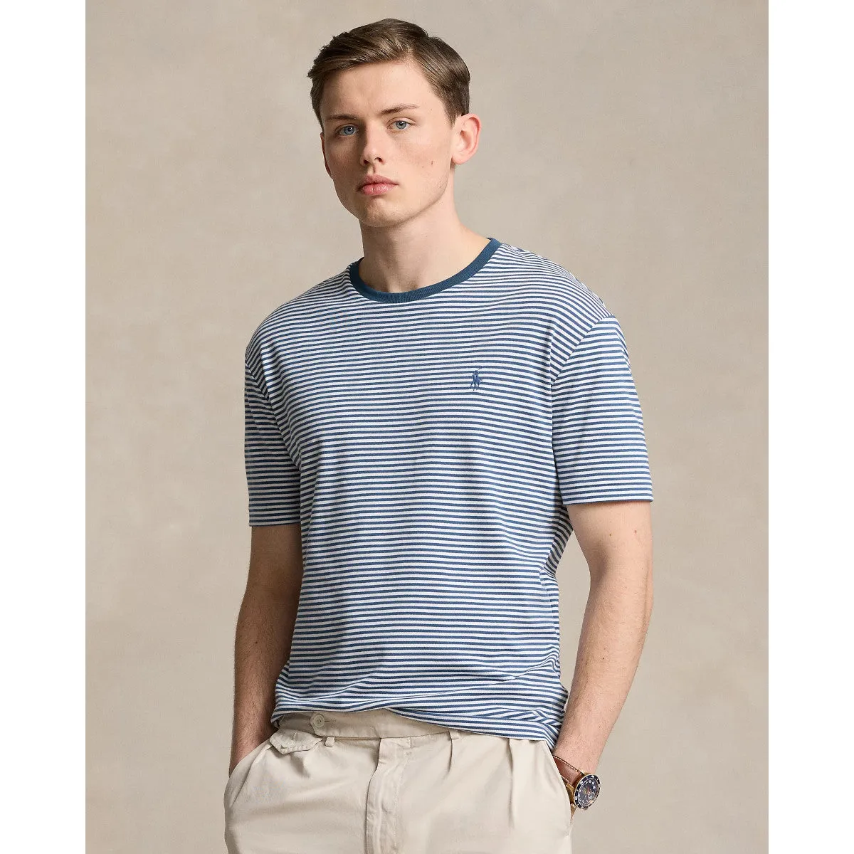 Polo Ralph Lauren Interlock T-Shirt 001 Clancy Blue/White