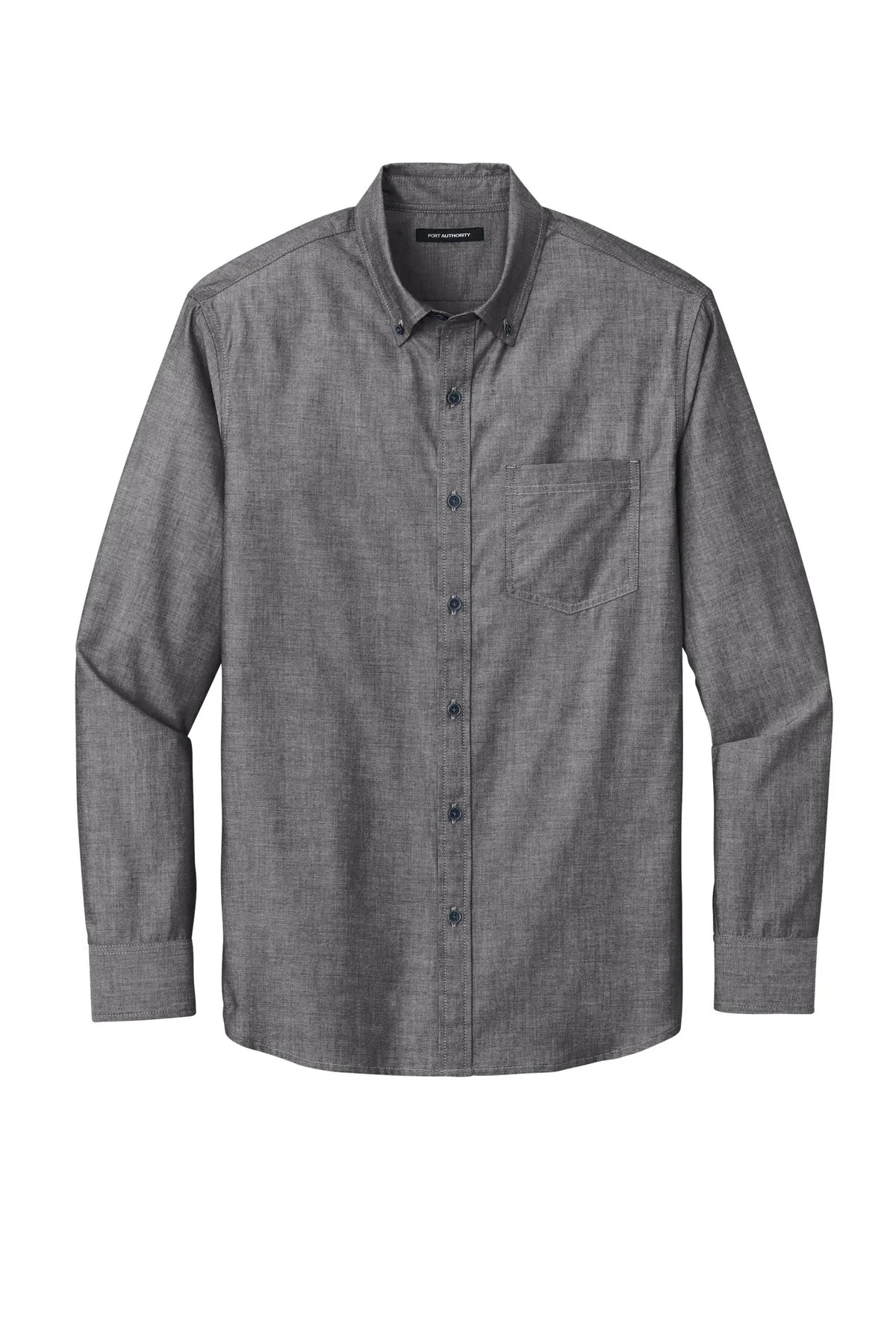 Port Authority Long Sleeve Chambray Easy Care Shirt W382