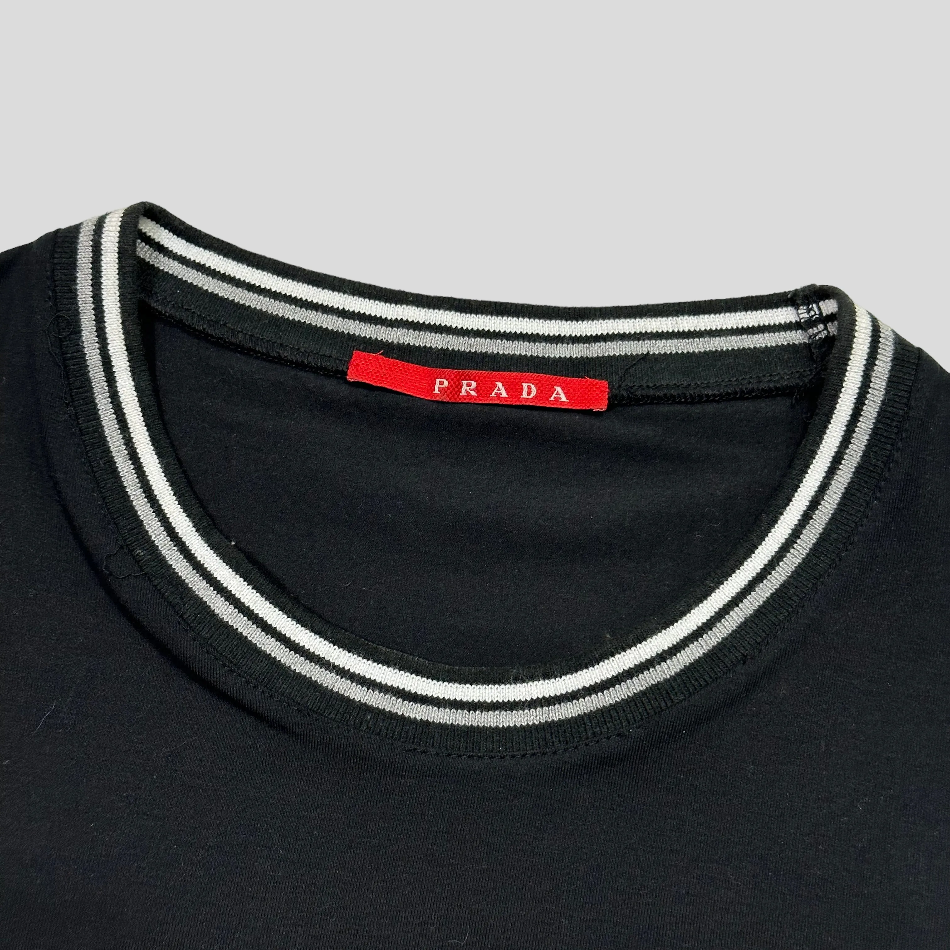 Prada Sport 2007 Red Tab Ringer T-shirt - L/XL