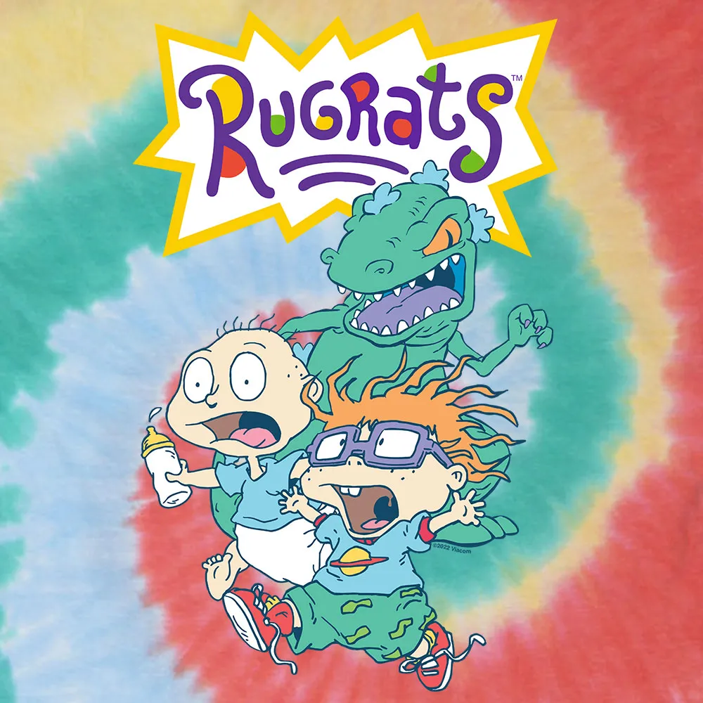 Reptar, Tommy, and Chucky Rugrats Tie Dye T-Shirt - Gum Drop