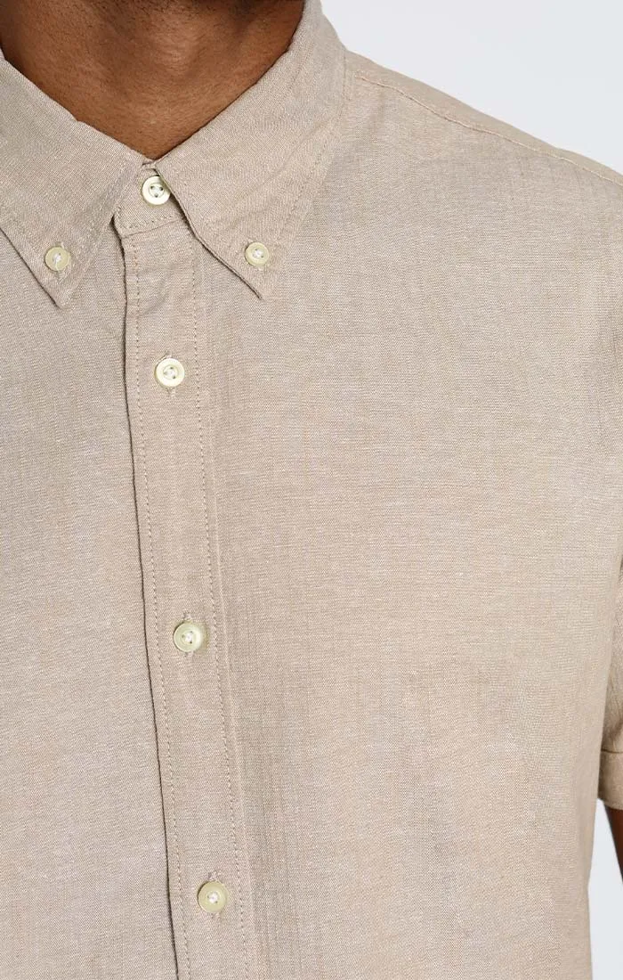 Short Sleeve Chambray Shirt