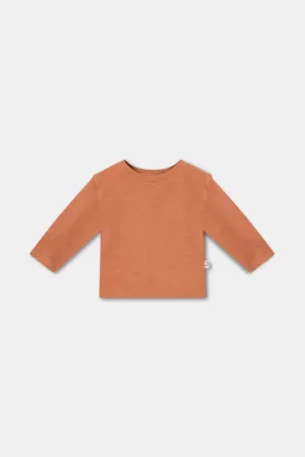 Slub baby long sleeves T-shirt