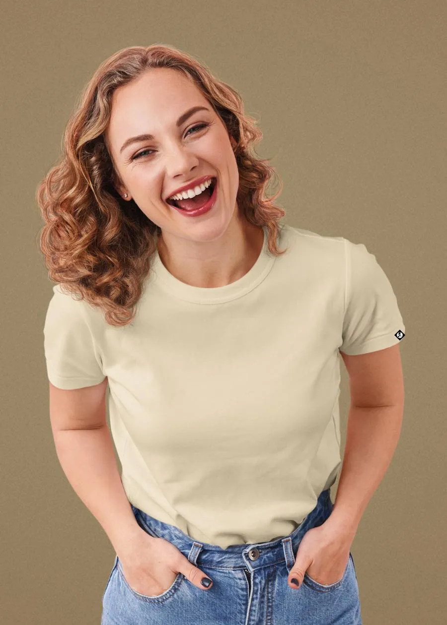 Solid Half Sleeve T-Shirt Women Combo - Pack of 4