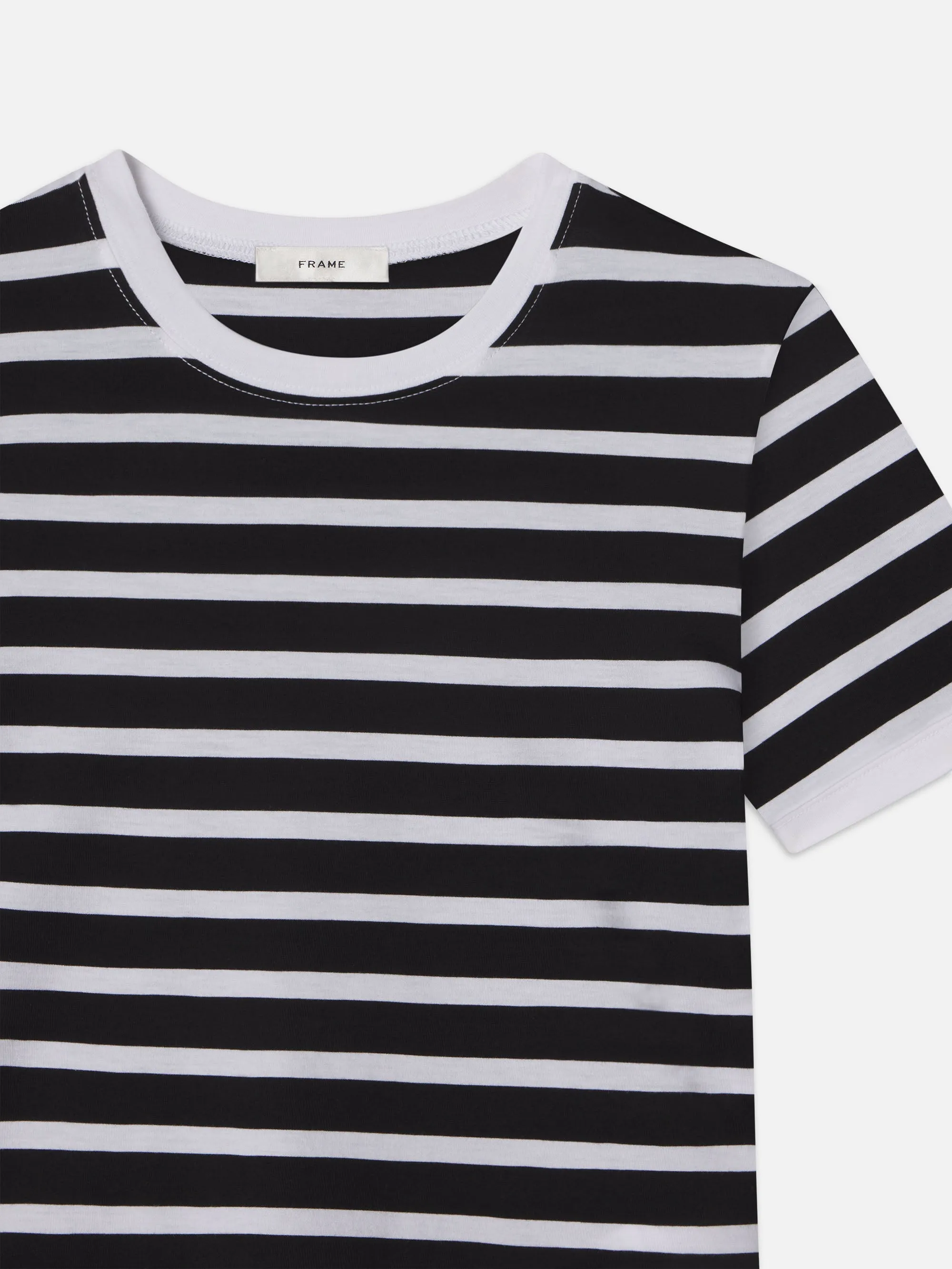 Striped Baby Tee -- Black Multi