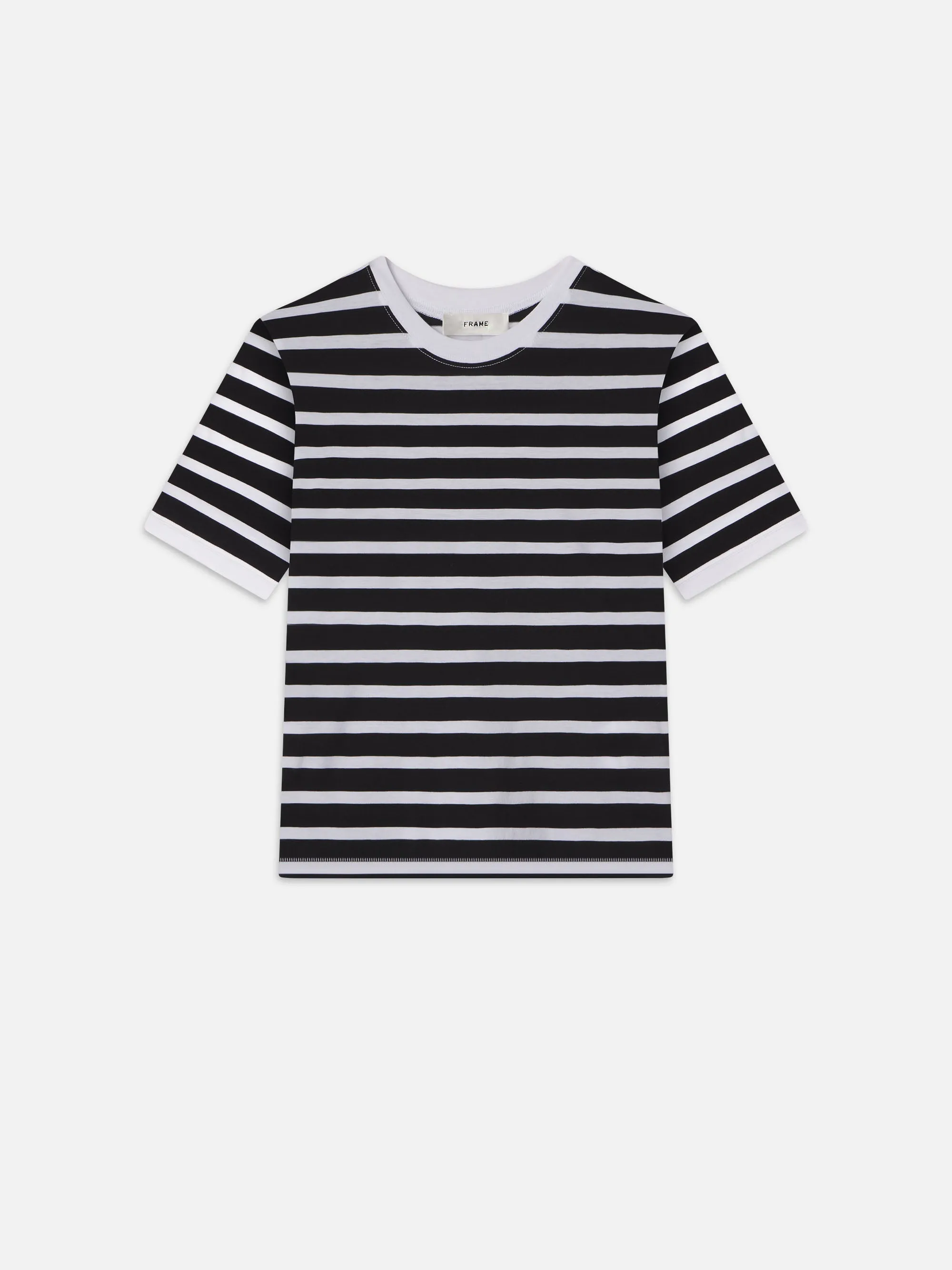 Striped Baby Tee -- Black Multi